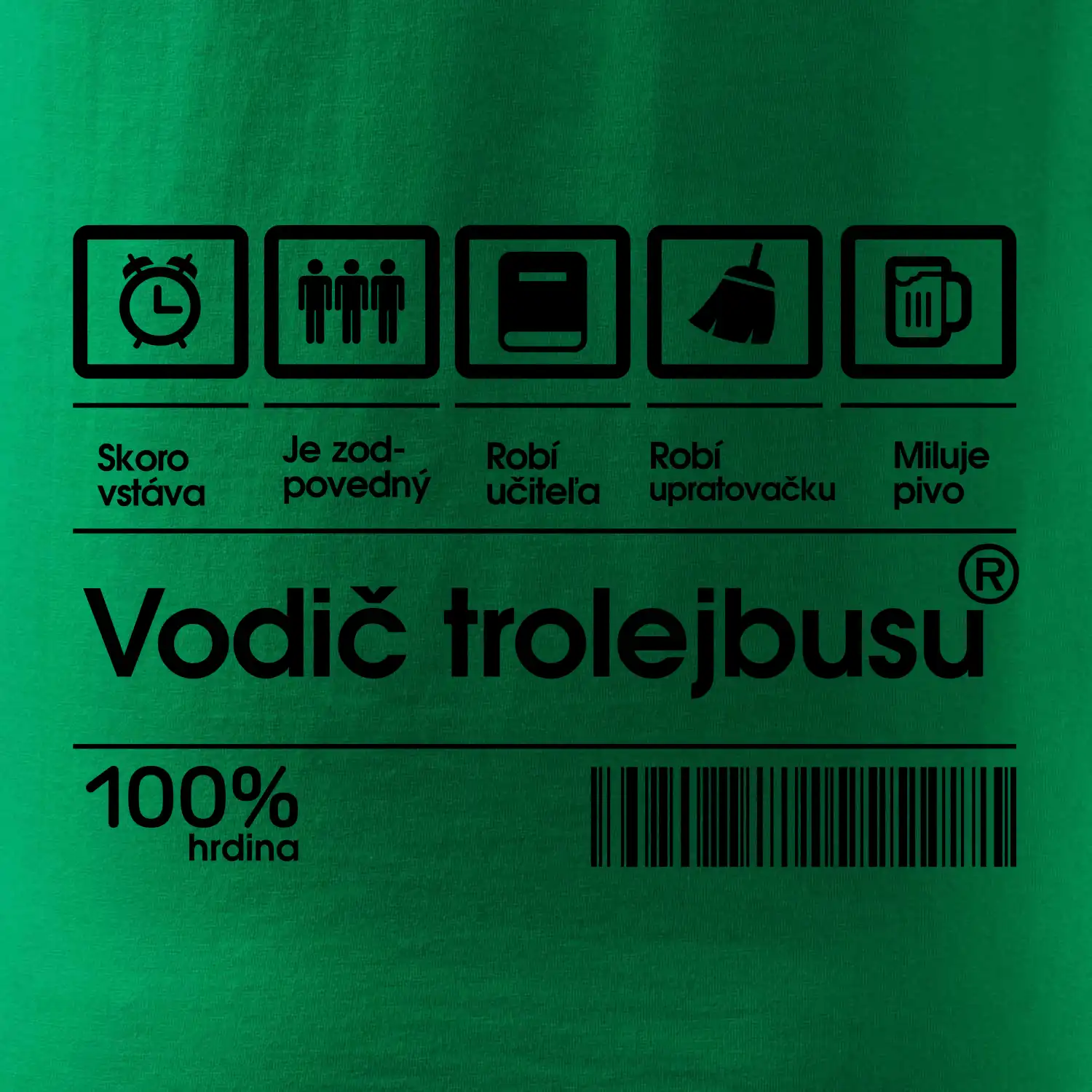 Čiarový kód - Vodič trolejbusu