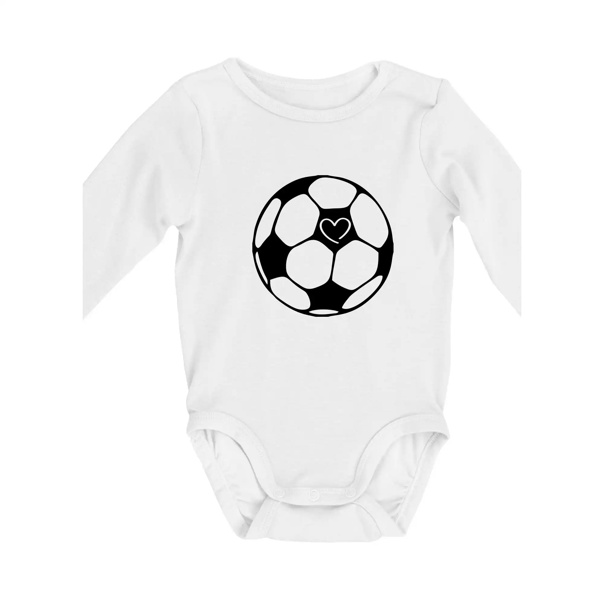 Tričká pre futbalistov - I love futbal lopta - Body dojčenské s dlhým rukávom