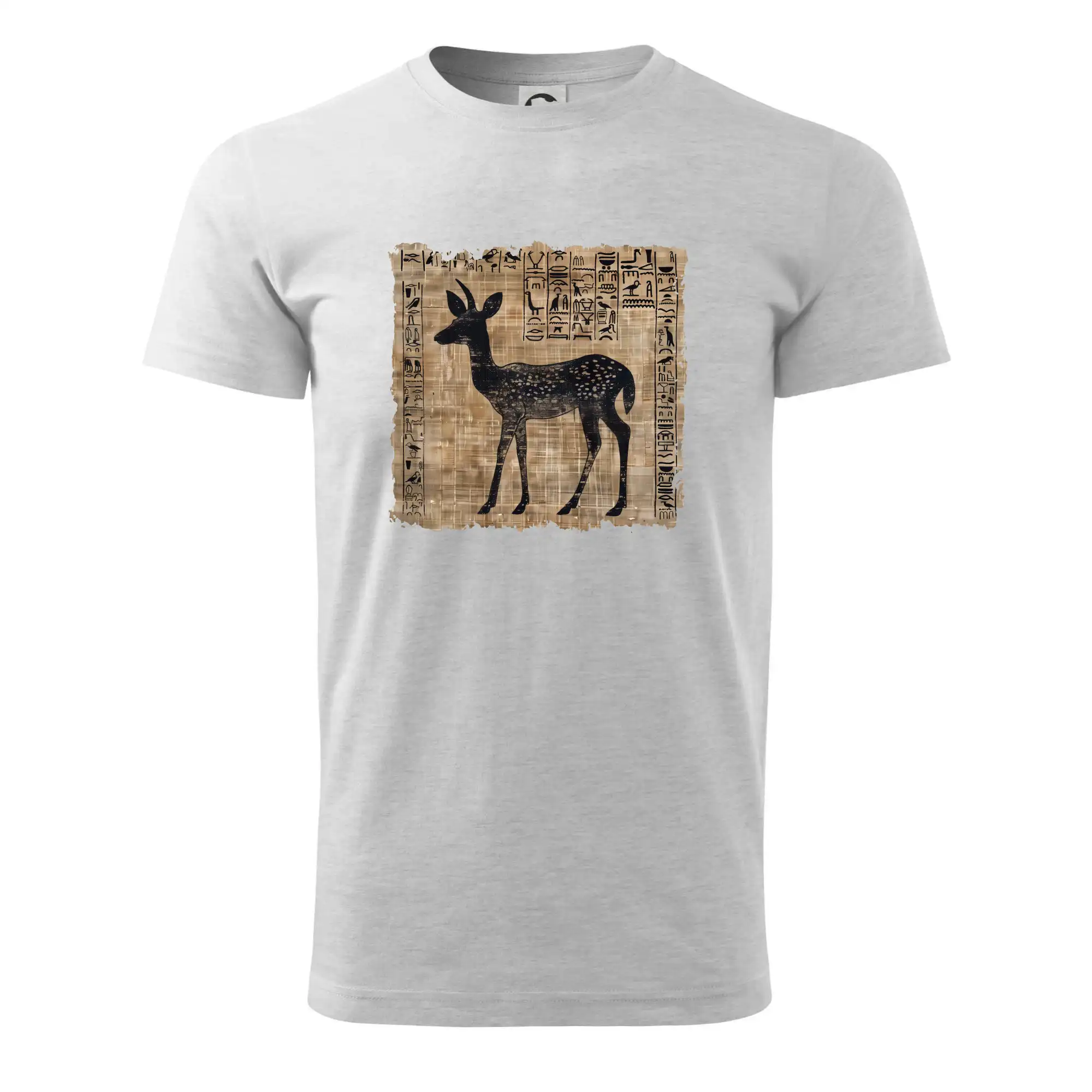 Tričká so zvieratami - Egyptské hieroglyfy srnka - Tričko extra veľké  (5-8XL)