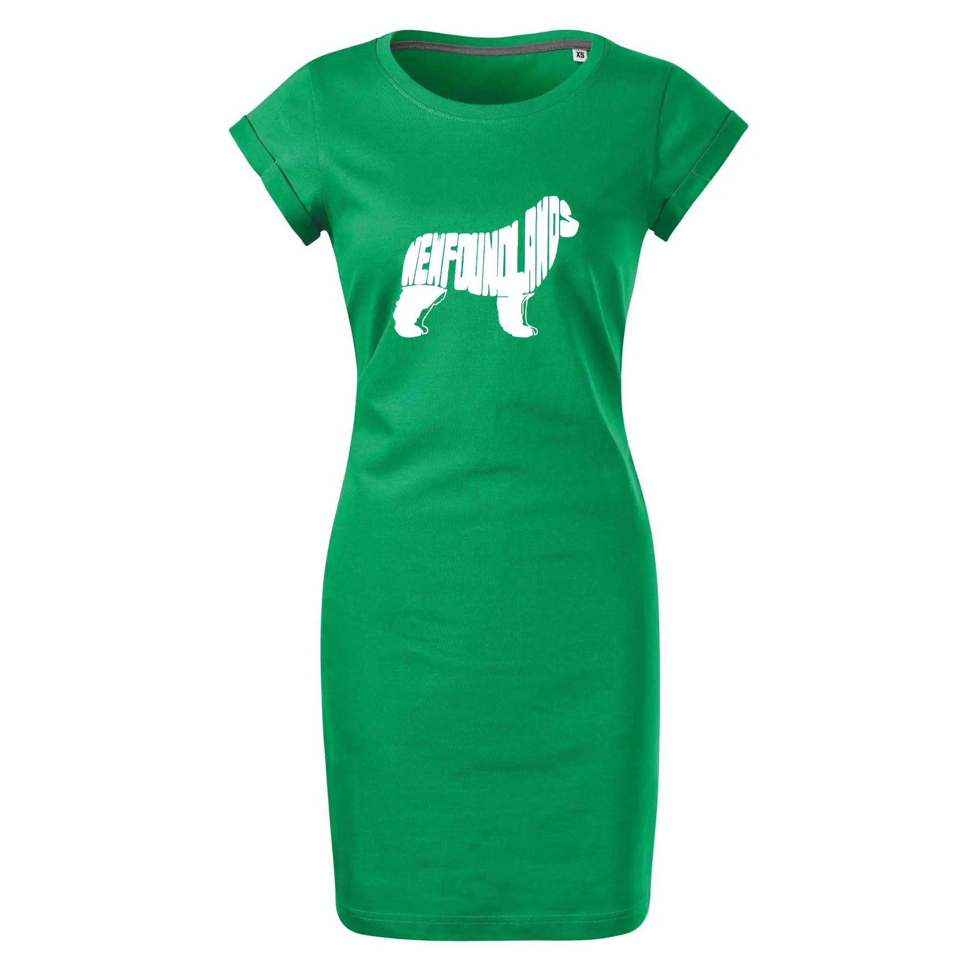 Ostatné psie plemená - Novofundlandský pes - nápis v tele - Tričko Šaty FREEDOM