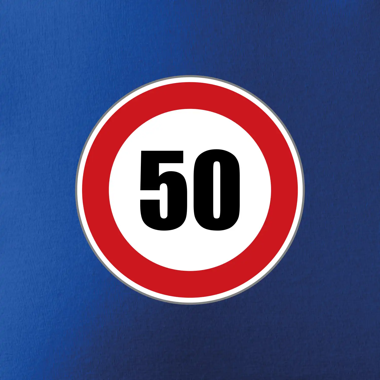 Dopravní značka - omezení rychlosti 50