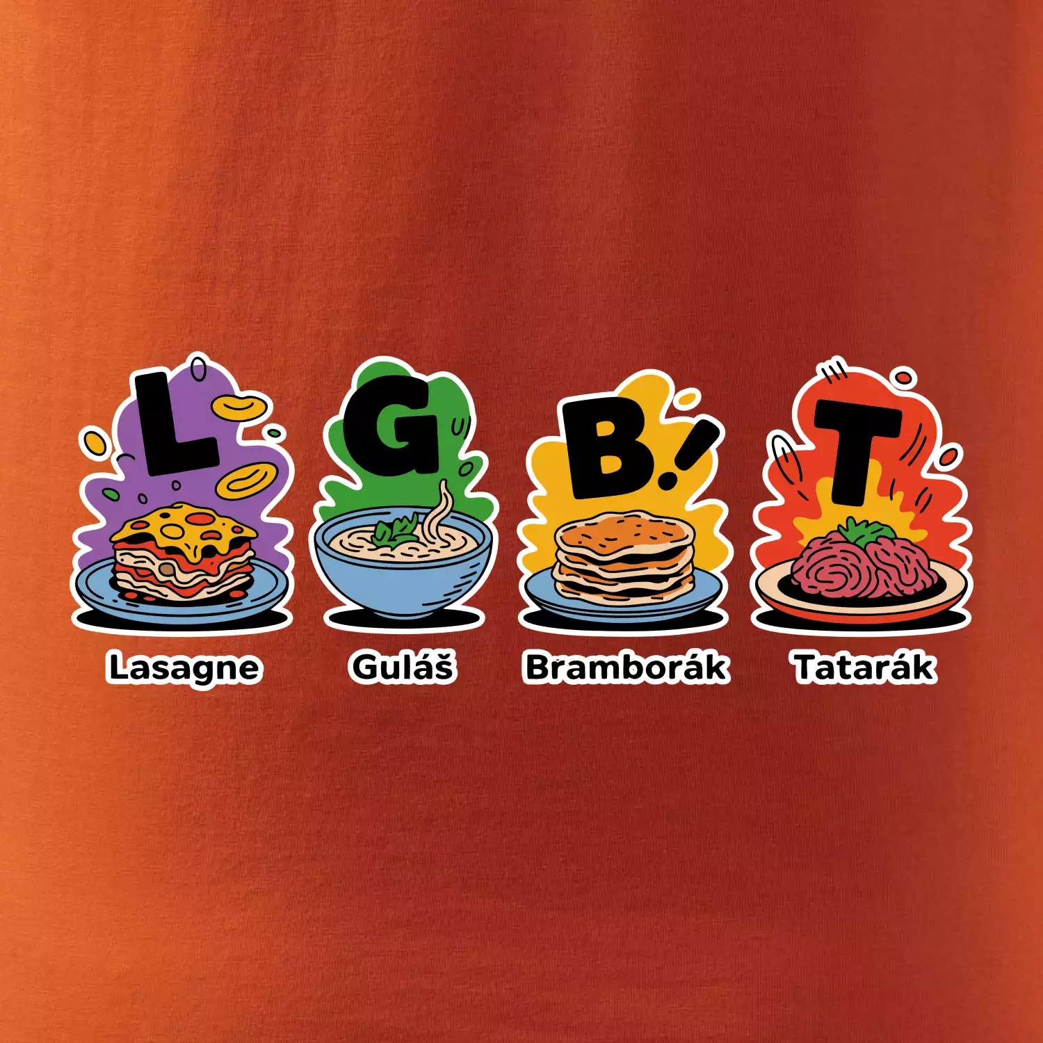 LGBT - Lasagne, Guláš, Bramborák, Tatarák