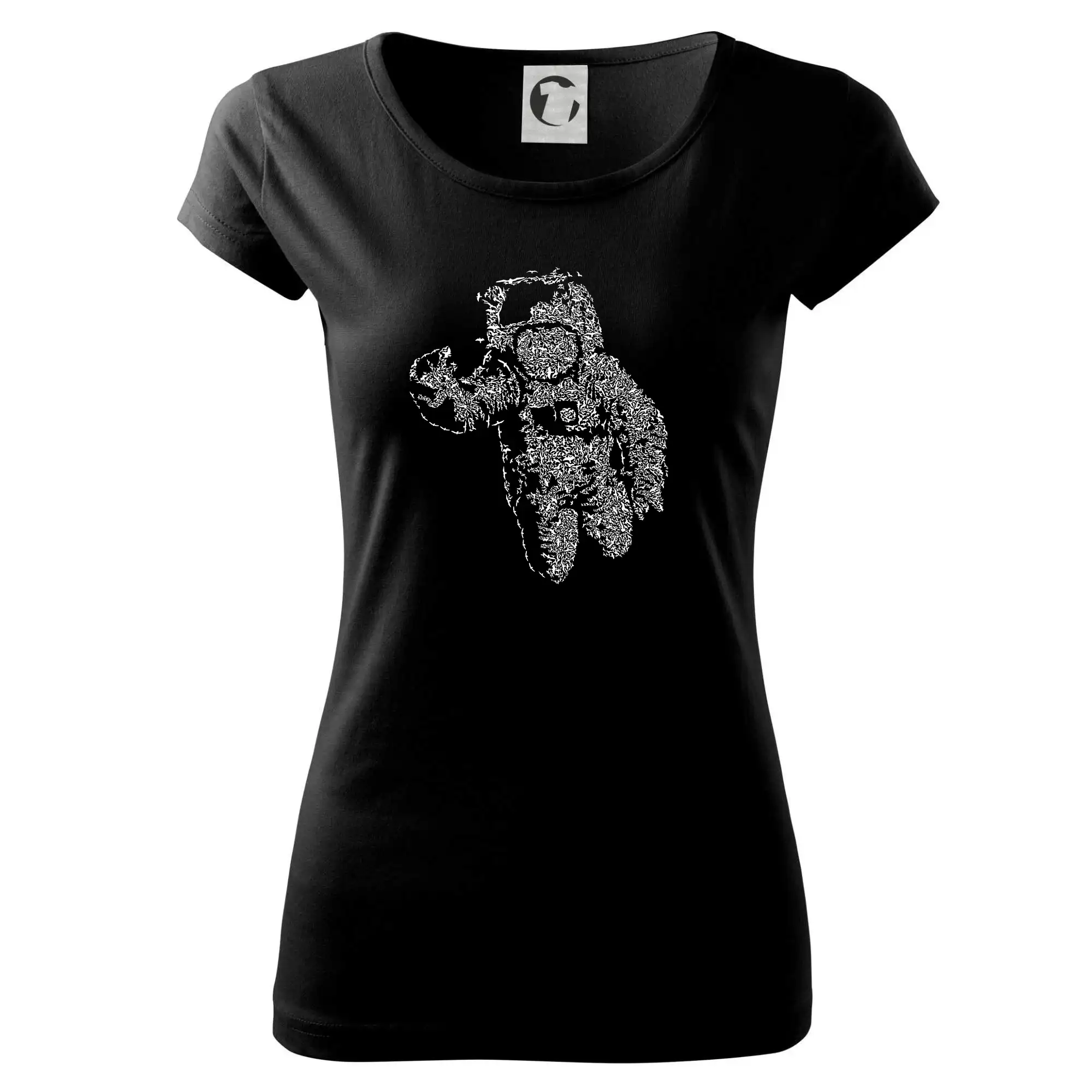 Vesmirne tričká - Flying Astronaut - Dámske tričko Pure