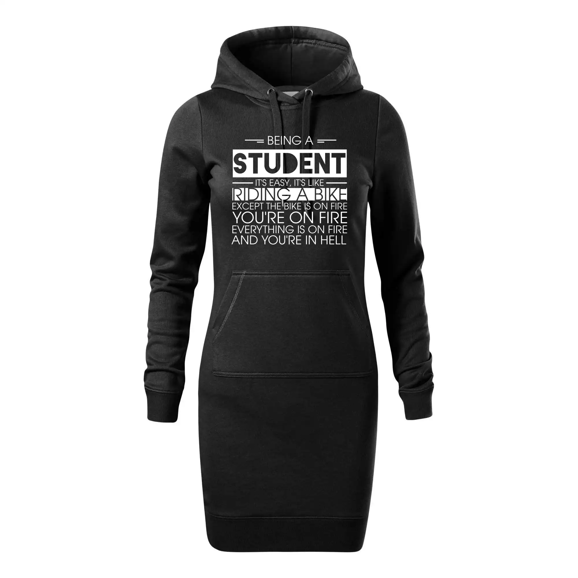 Ďalšie tričká pre školákov - Being a student - bike - Dámska mikina dlhá Snap