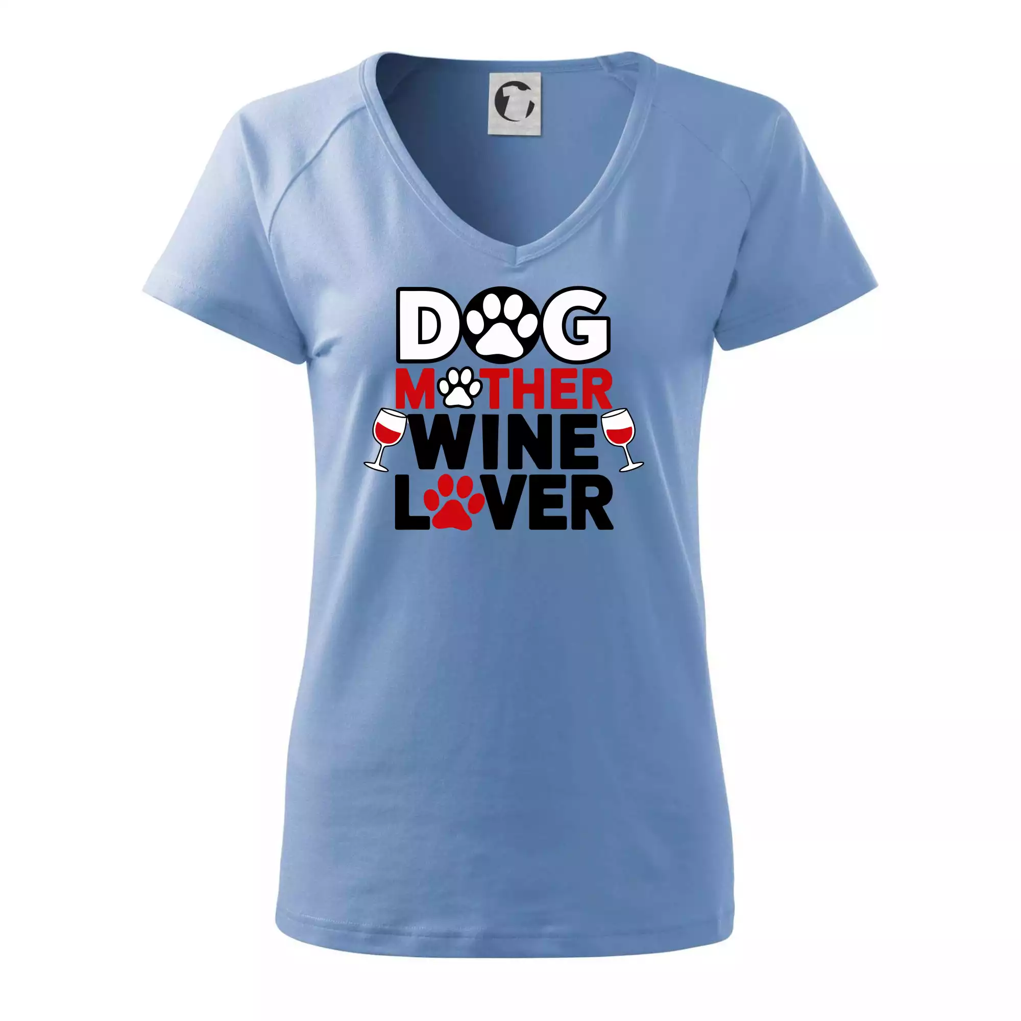 Dog mother wine lover