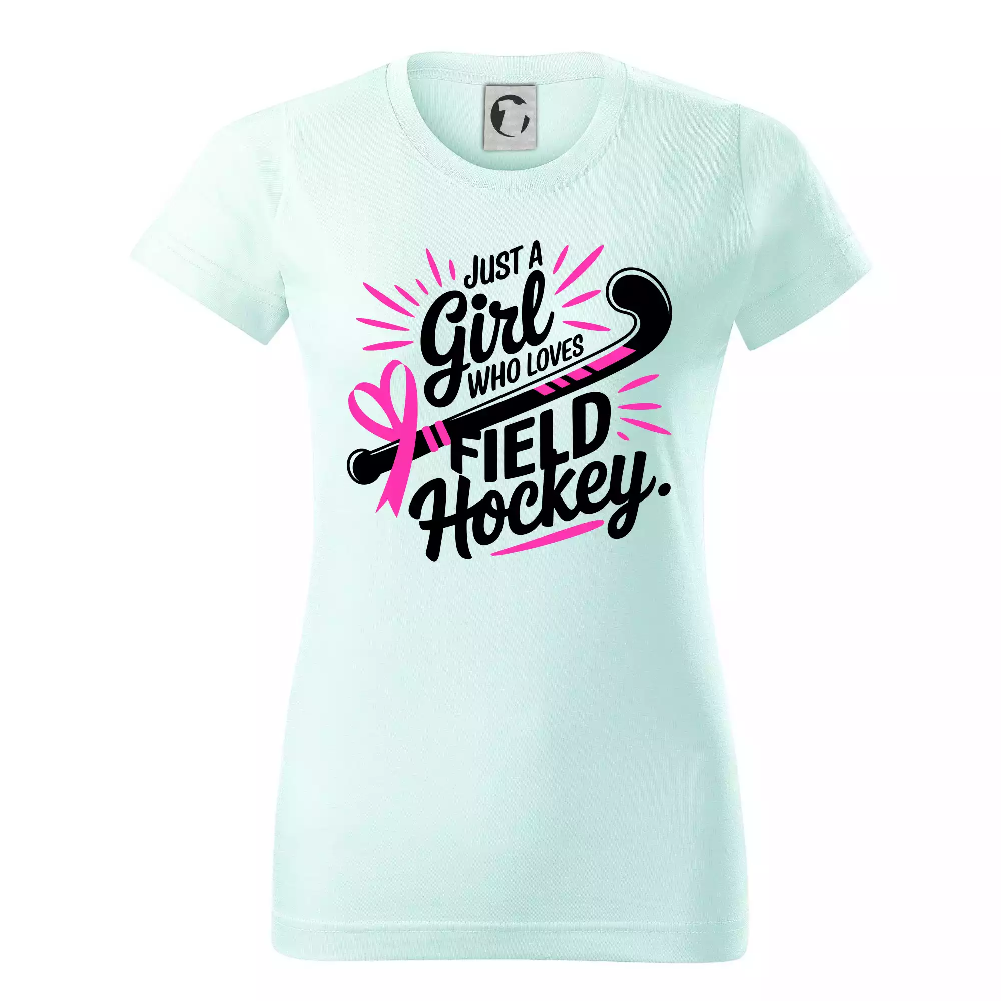 Just a girl who loves field hockey černo růžové