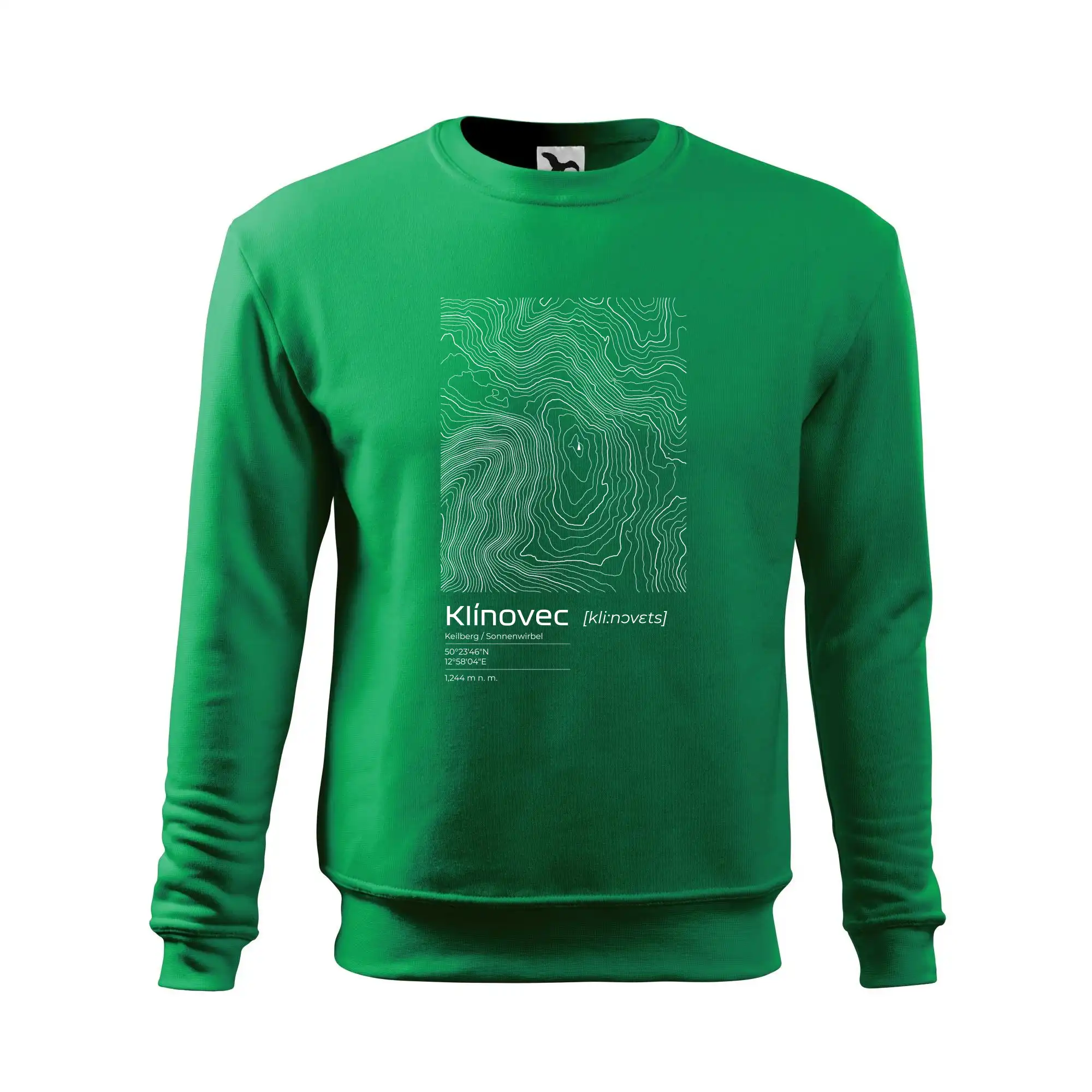 Klínovec - vrstevnice v obdélníku