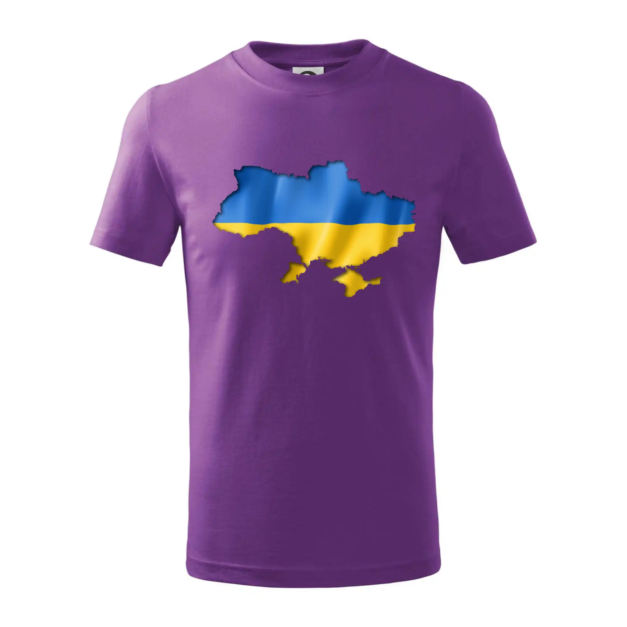 Ukrajina vlajka mapa