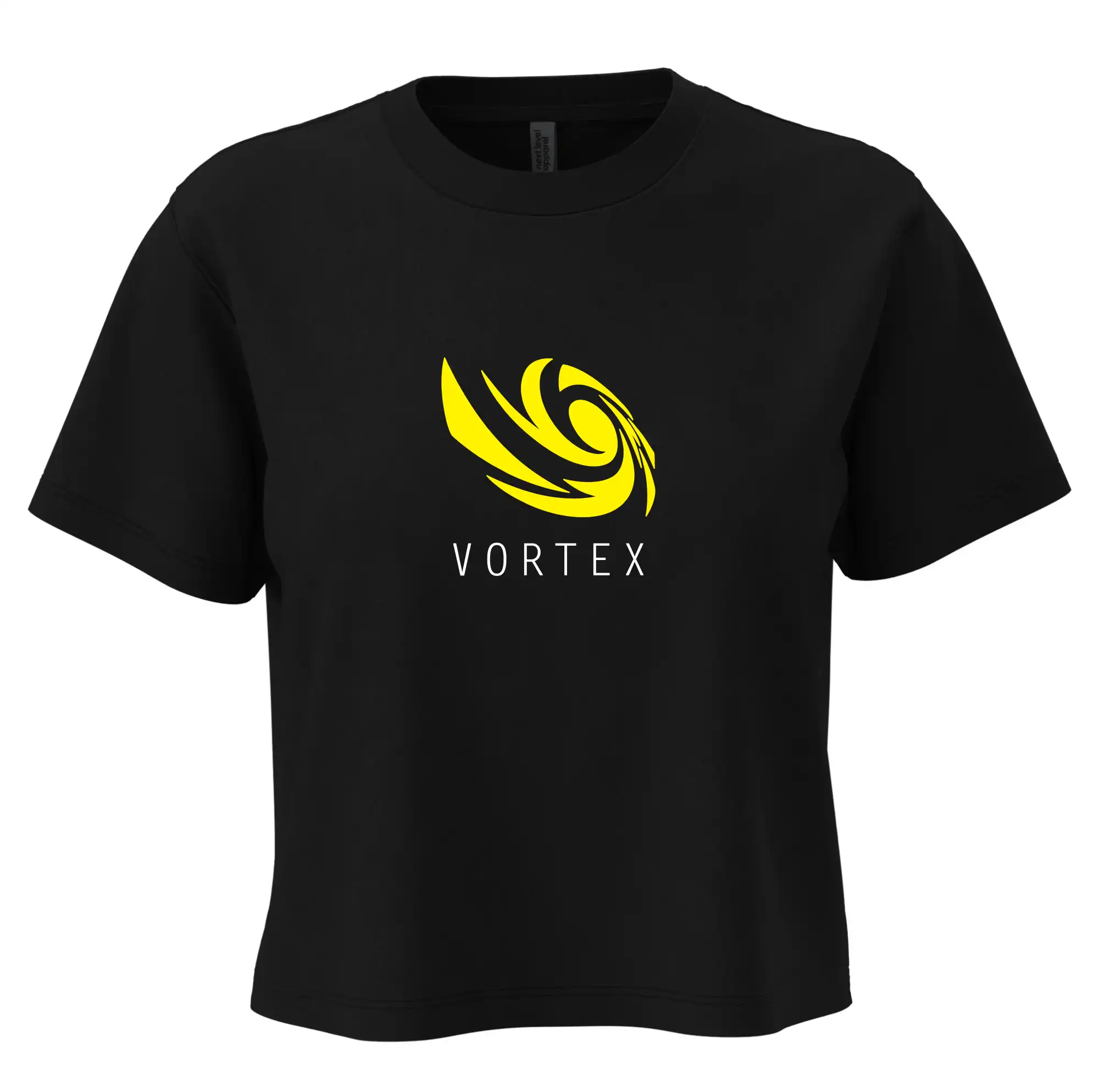 Tričká, mikiny a šiltovky pre Youtubery - Vortex logo farebné - Boxy cropped tričko OVERSIZE