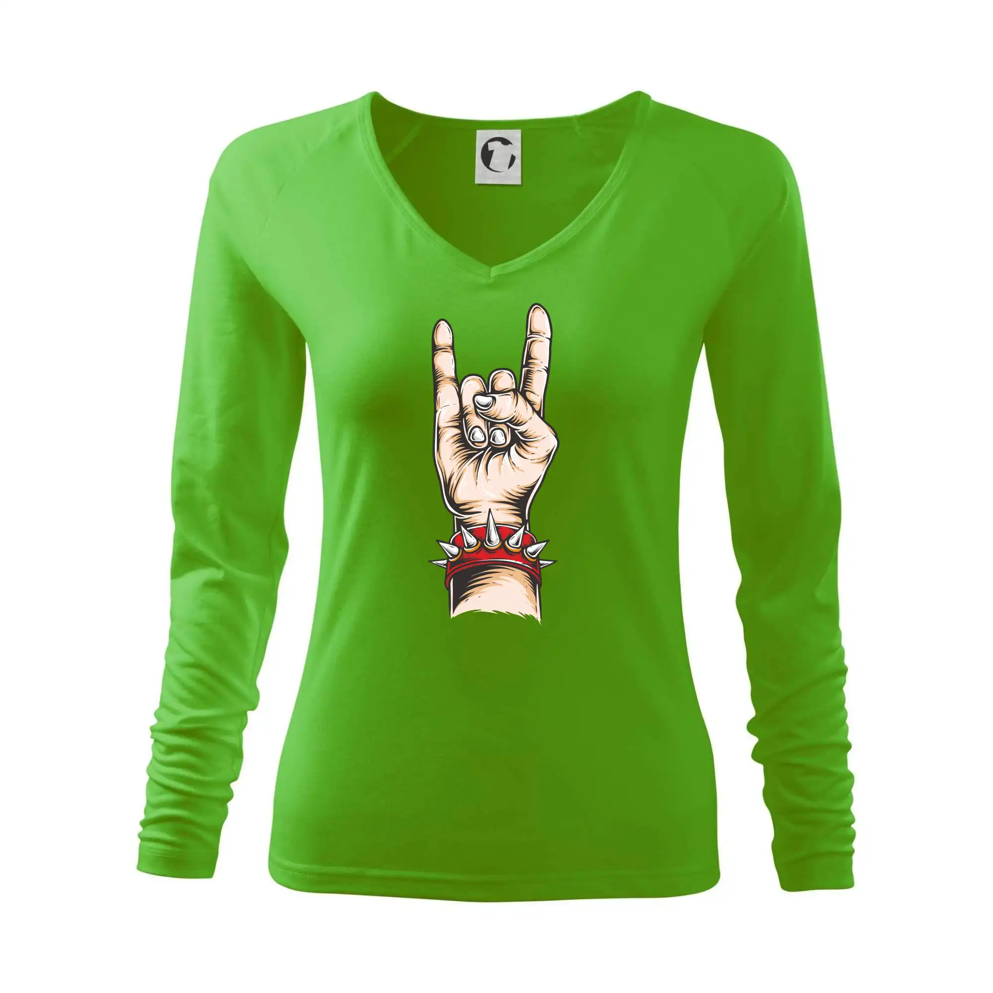 Hudobné tričká - Rocková ruka s náramkom - Tričko dámske Elegance
