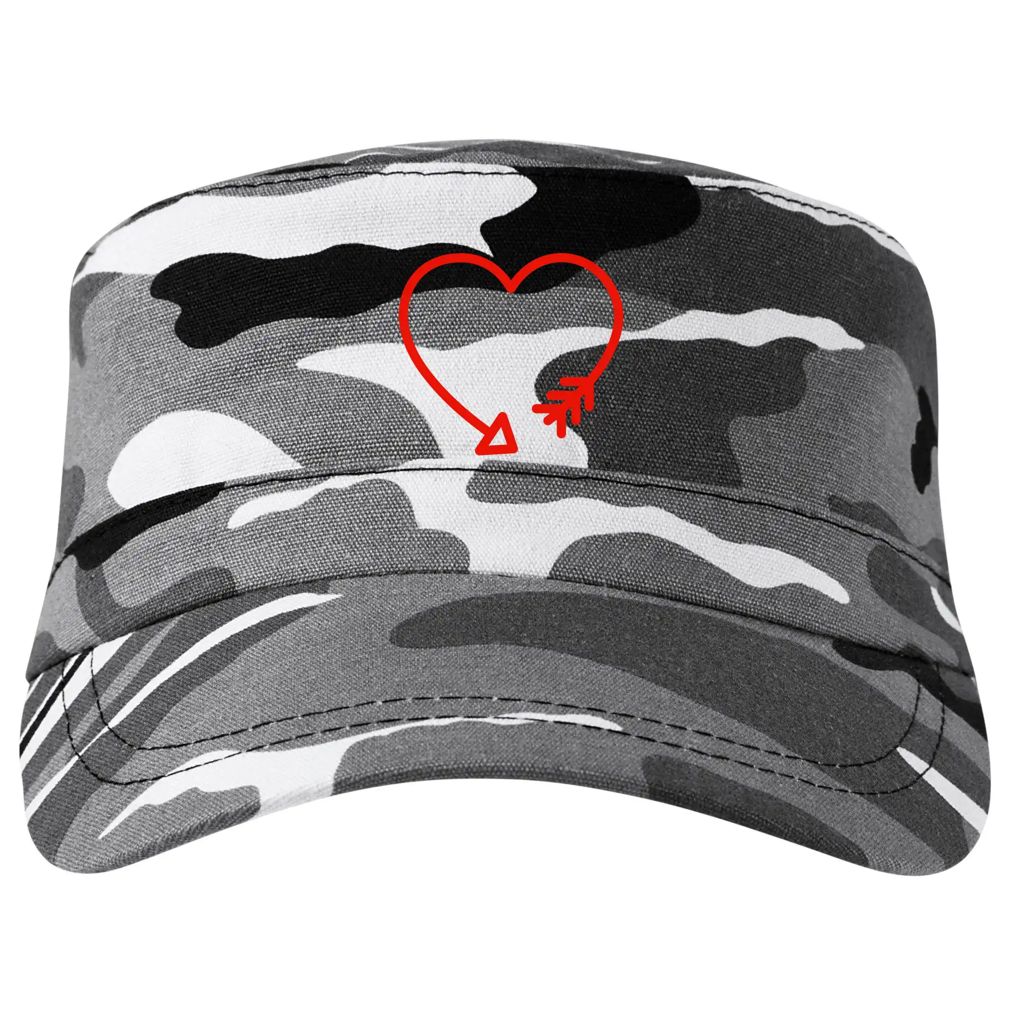 Tričká pre zamilovaných - Srdce šíp - Šiltovka CAMO