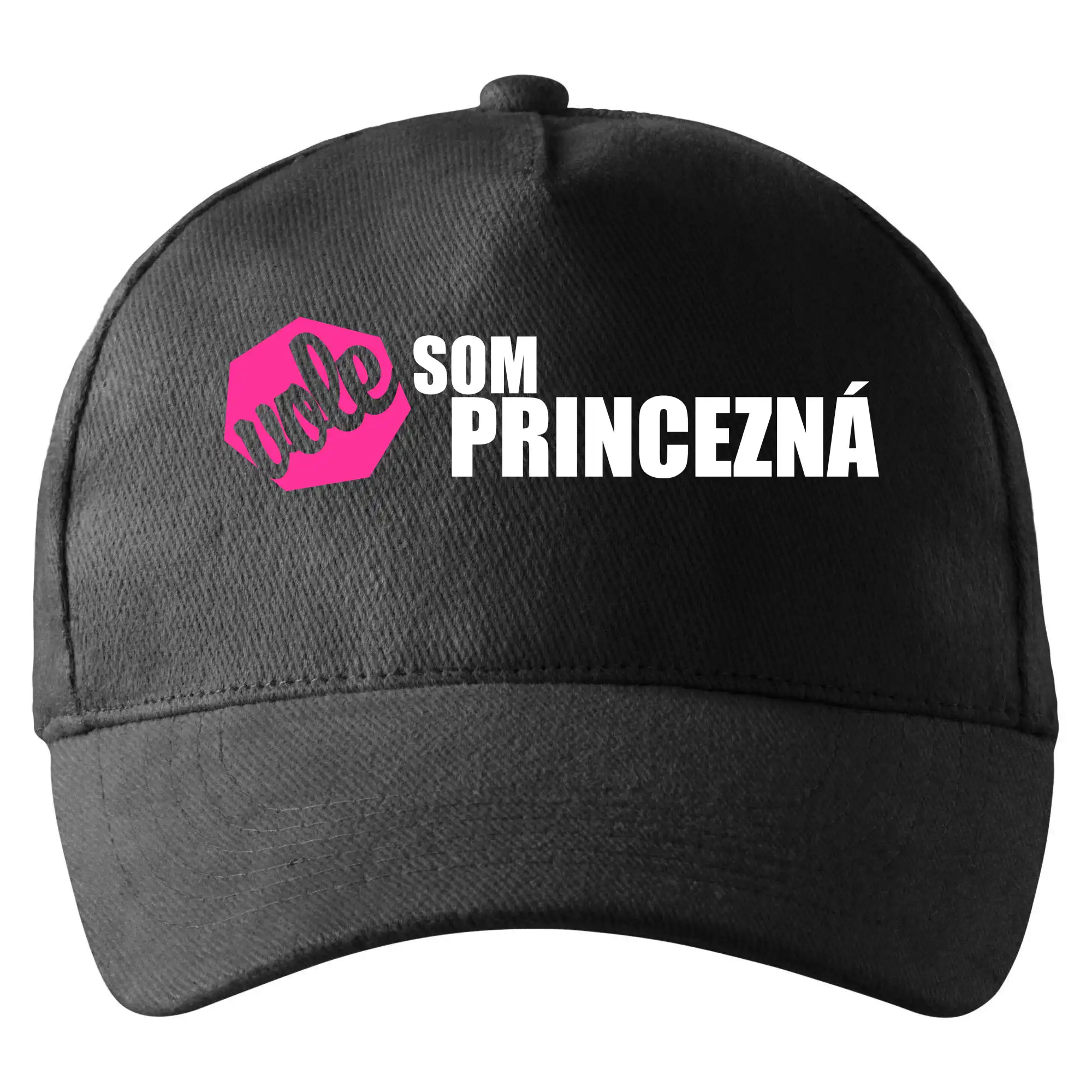 Tričká na párty - Som princezná Vole - tlačené - Šiltovka so zahnutým šiltom a mosaznou sponou