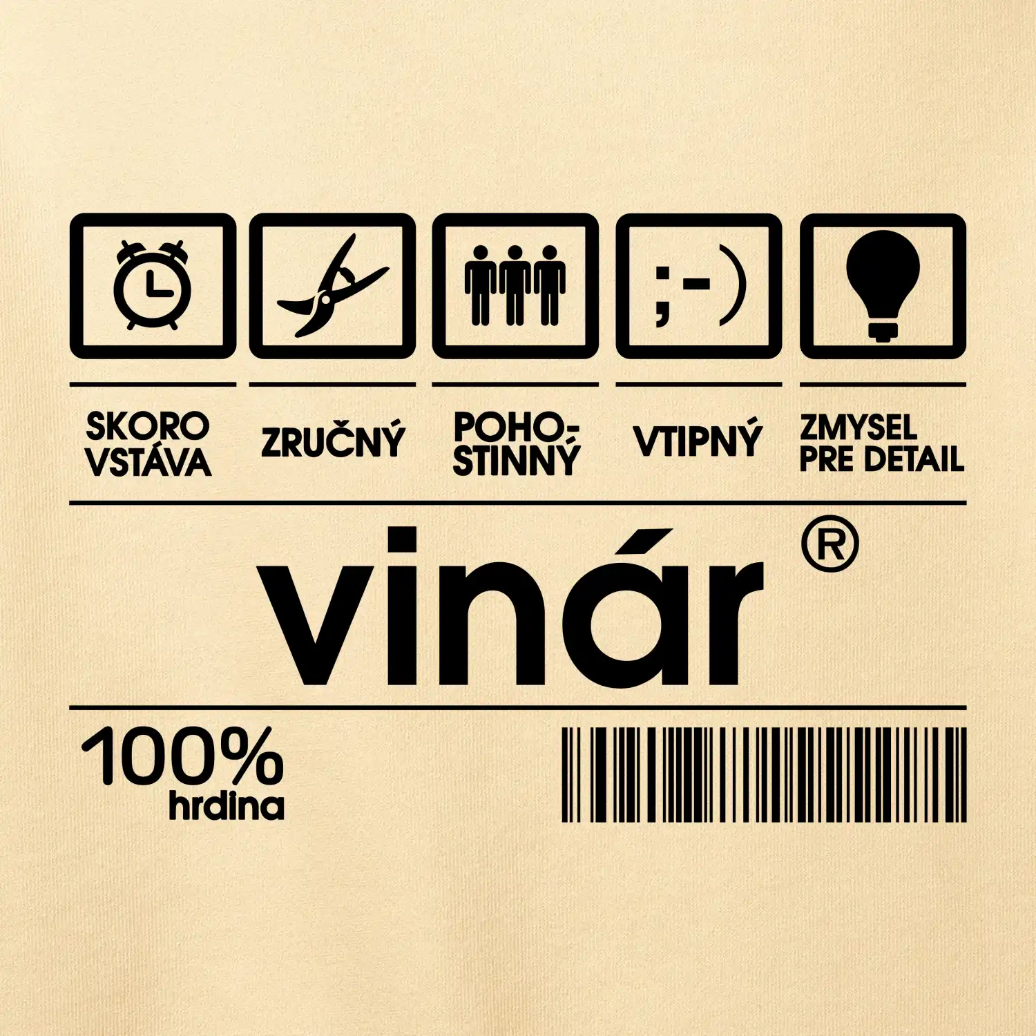 Čiarový kód - vinár