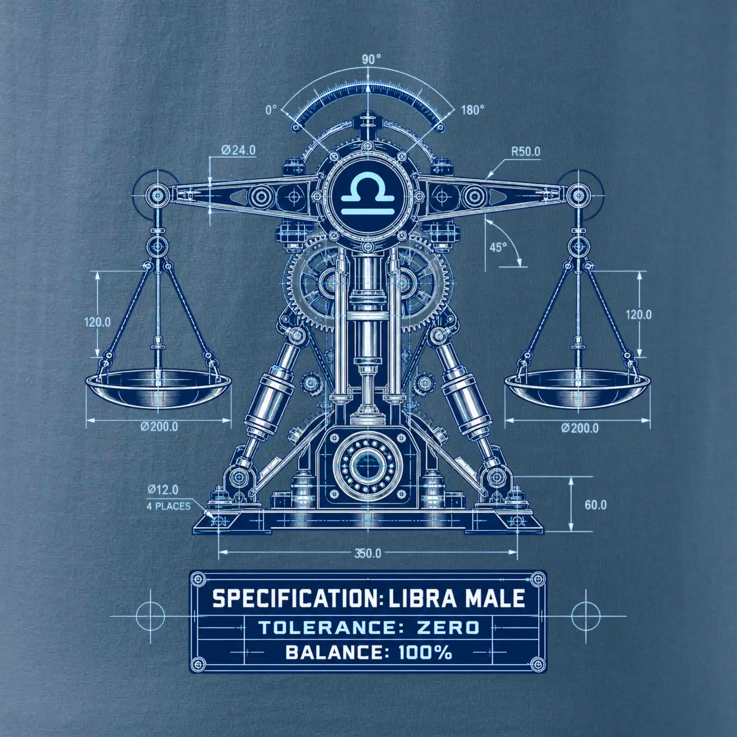Váhy Engineering of Libra technický motiv