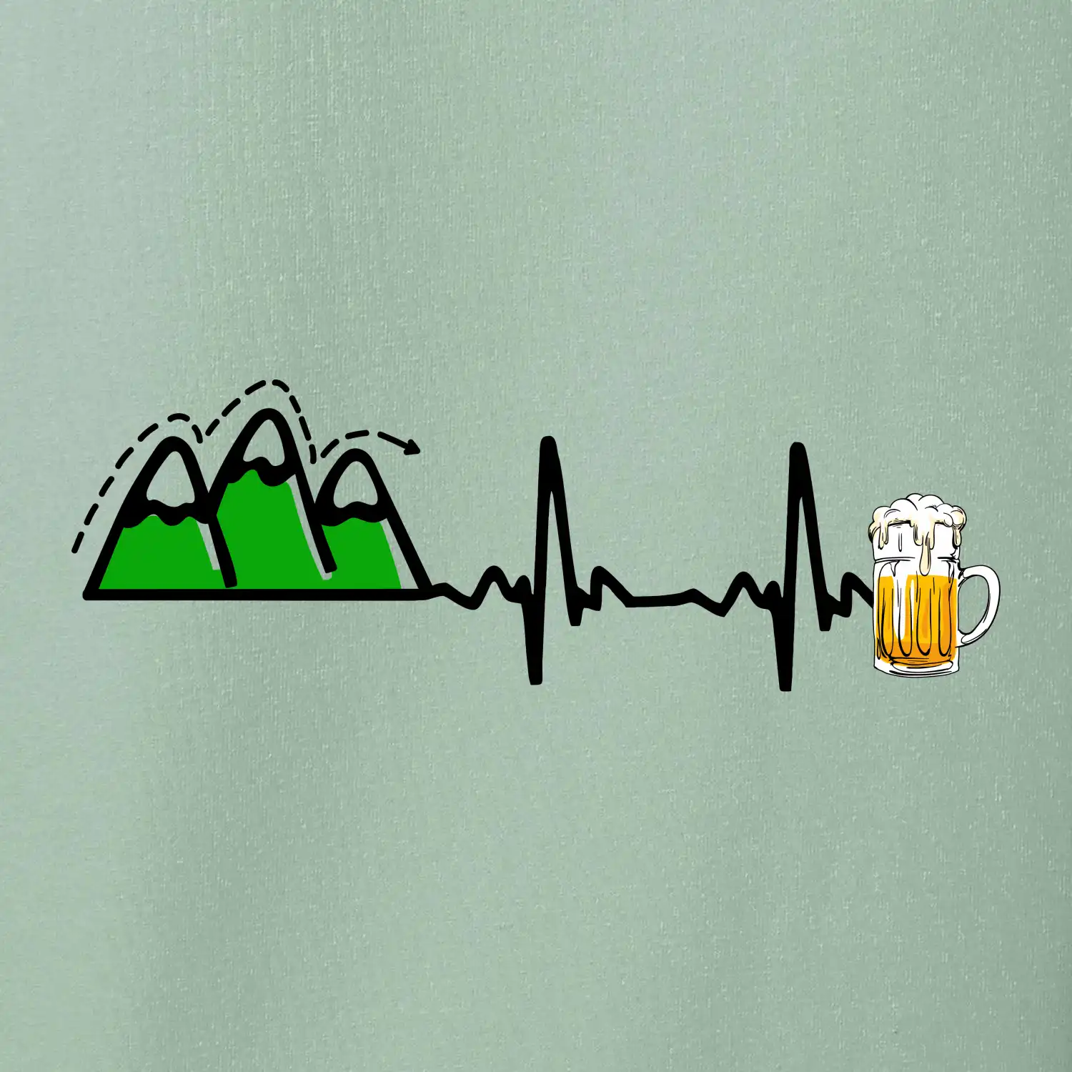 EKG z hor na pivo