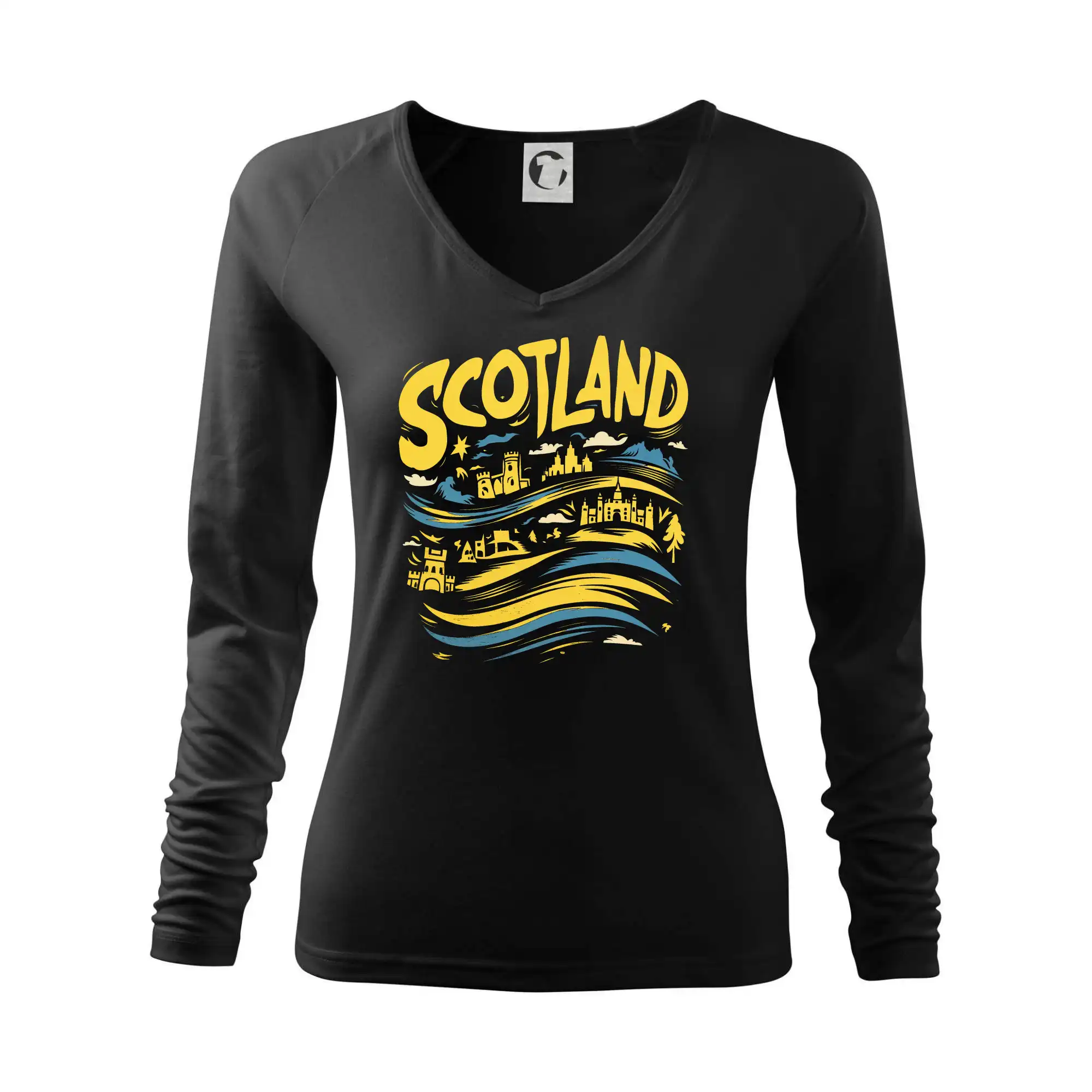 Scotland kreslené vlny