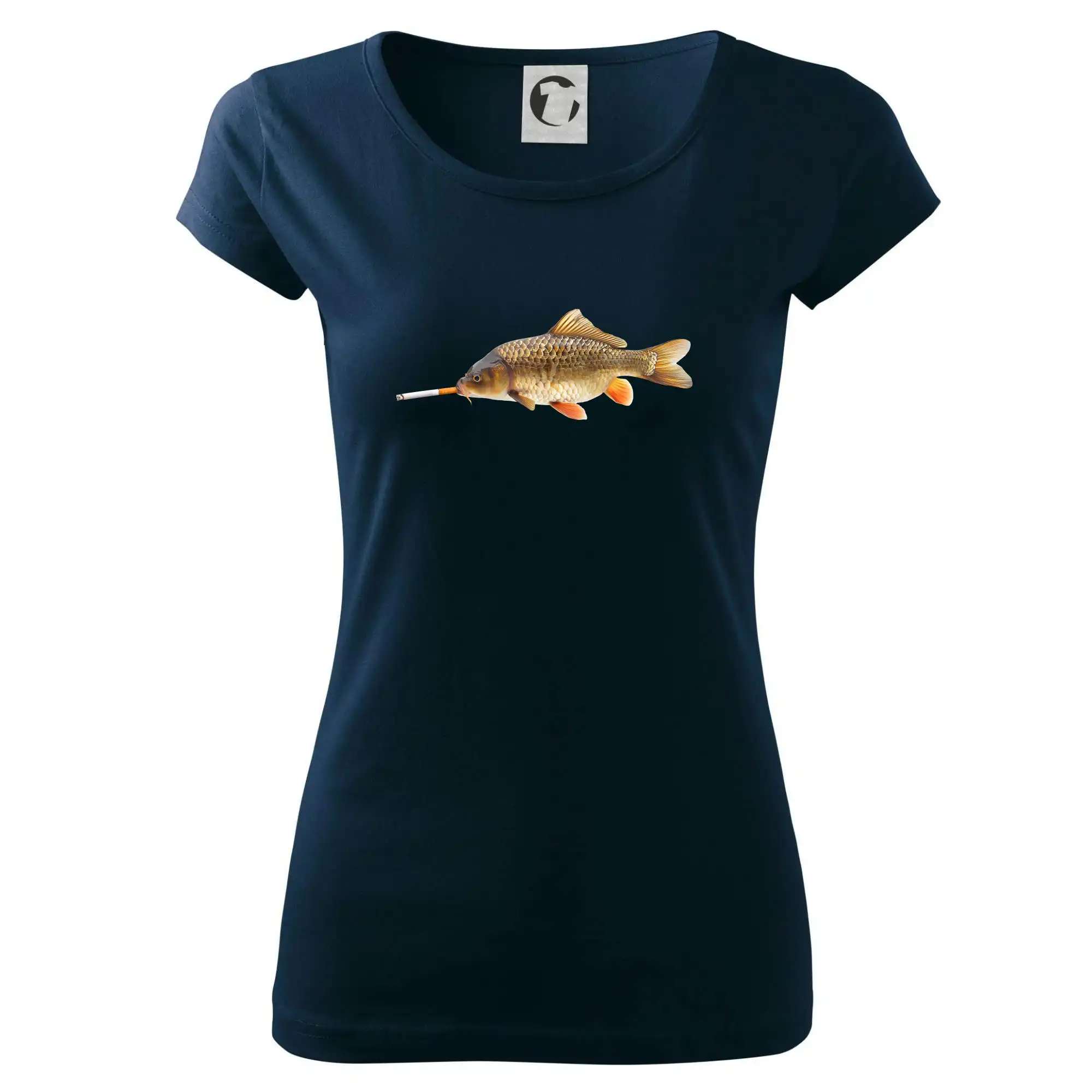 Tričká pre rybárov s potlačou - Smokin' fish - Dámske tričko Pure