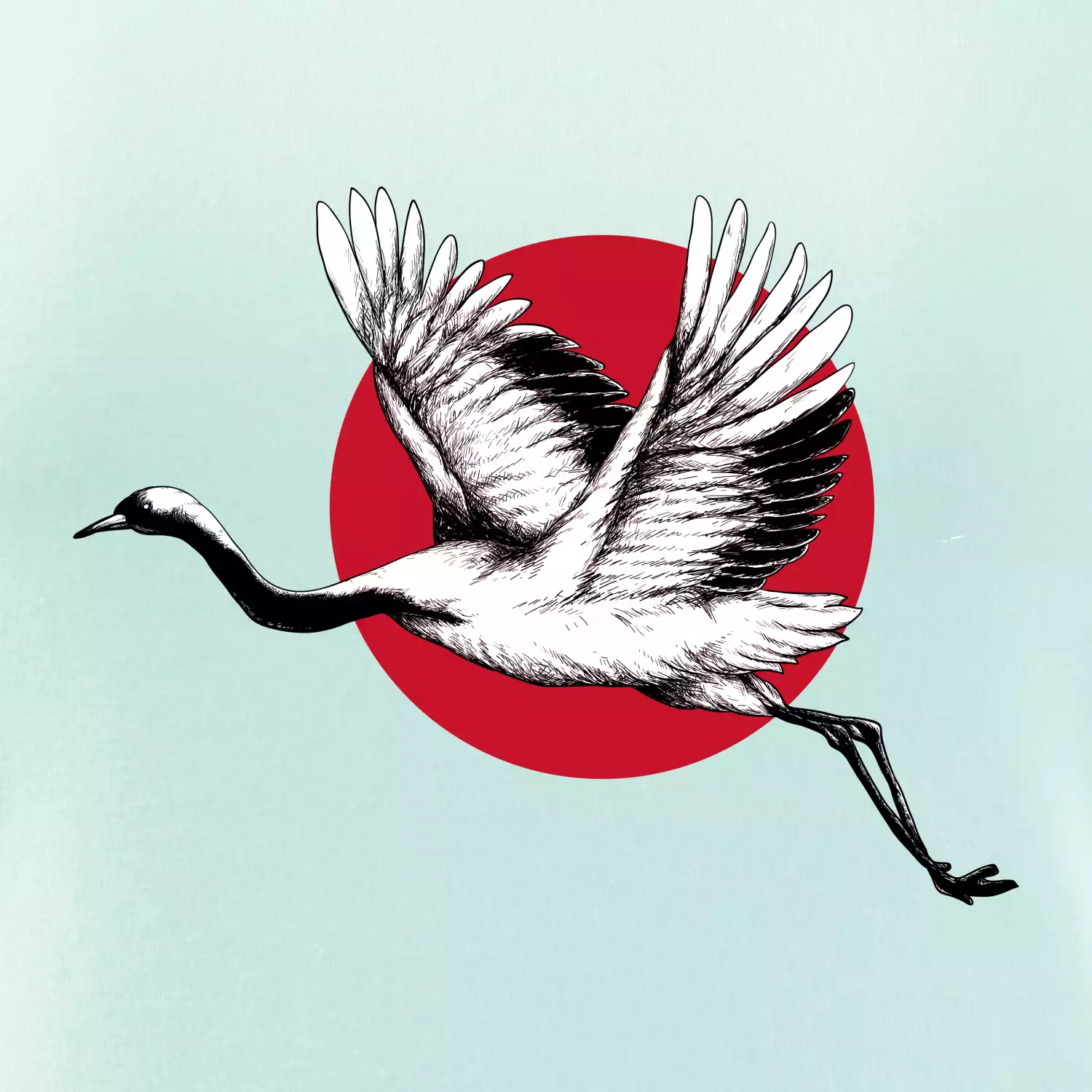 Japan culture - čáp