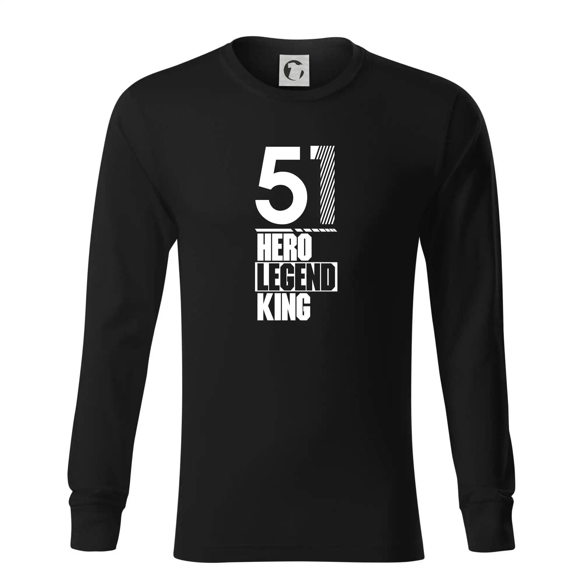 Narodeninové tričká pre hrdinov - Hero, Legend, King 1951 - Tričko s dlhým rukávom LS R05