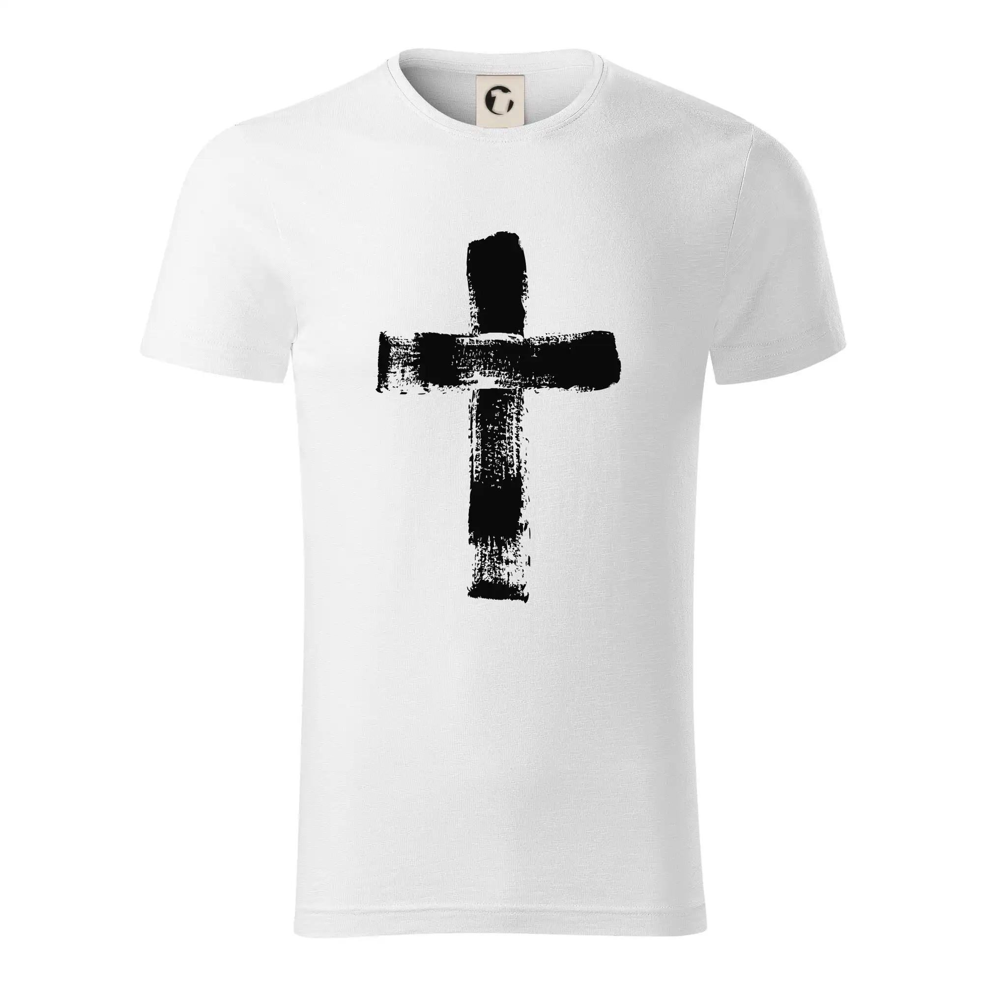 Jesus kríž štetcom - Tričko z organickej bavlny