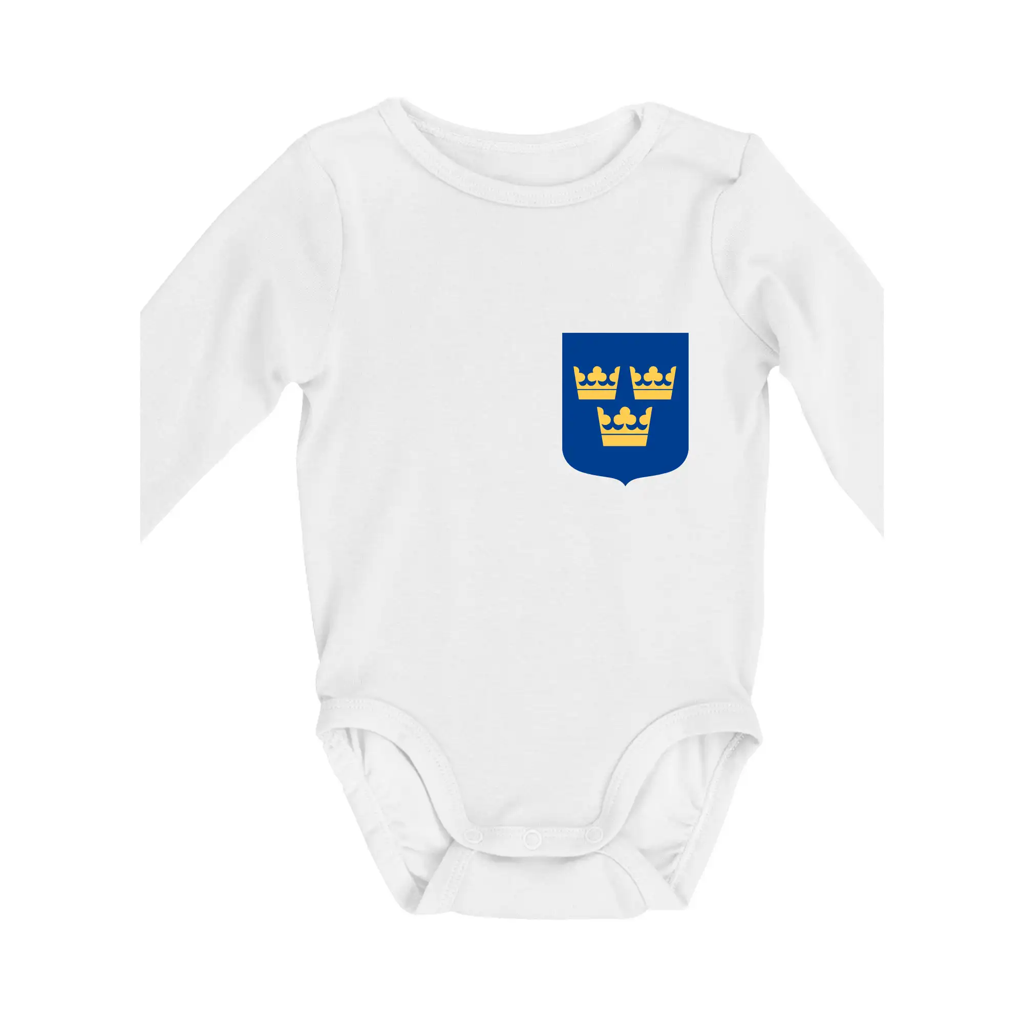 Švédský znak tři korunky na prso