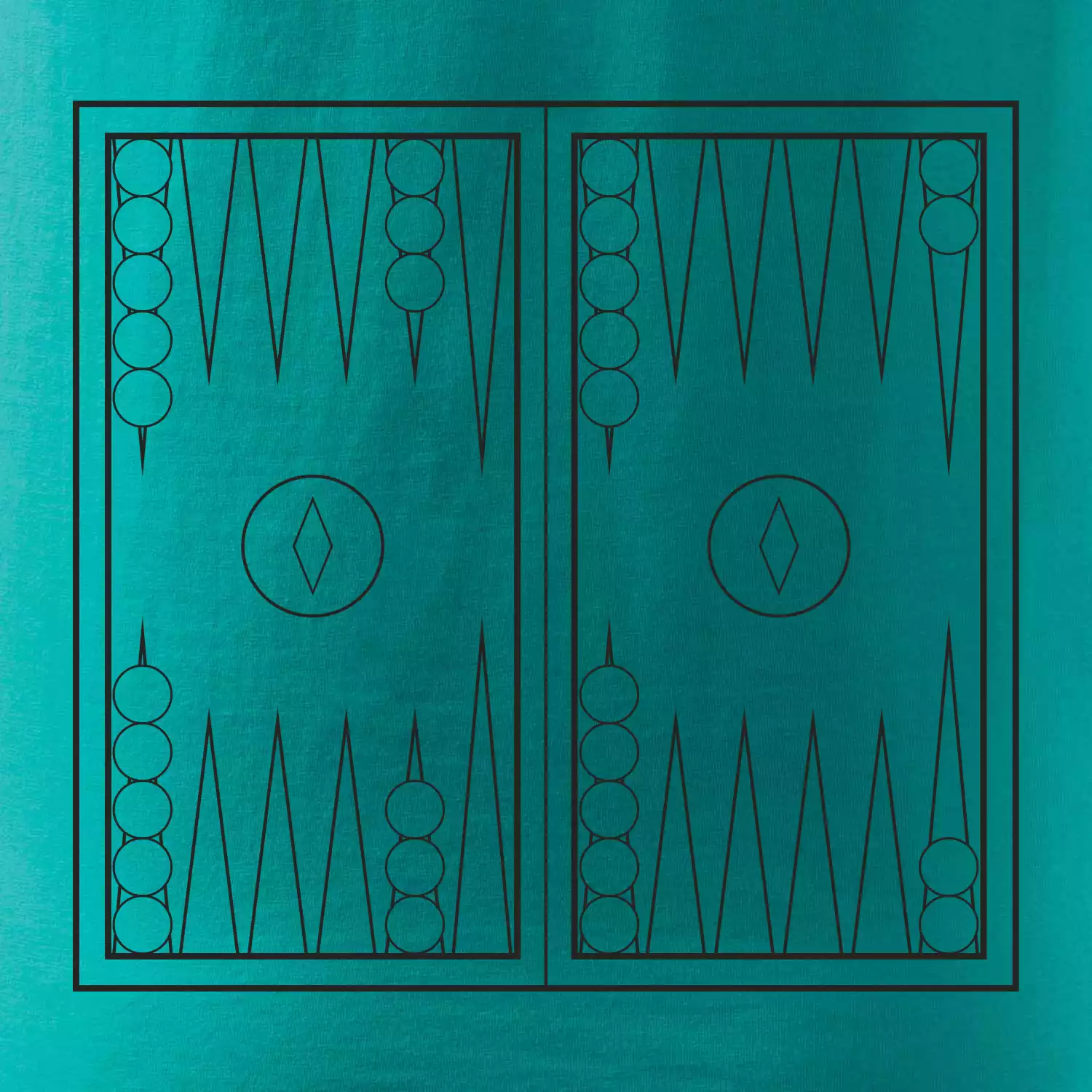 Backgammon černobílý