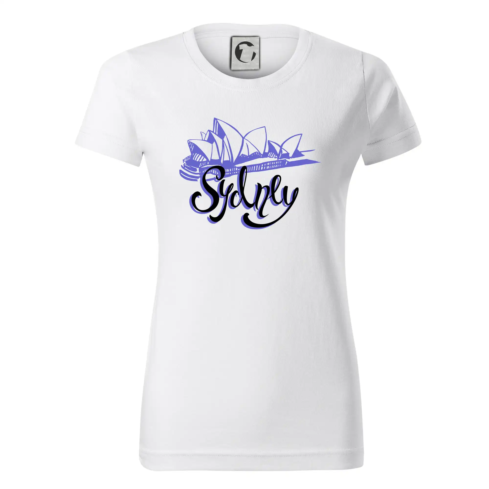 Ostatné mestá / miesta - Sydney Lettering - Dámske tričko basic - ľahko voľnejšie a dlhšie