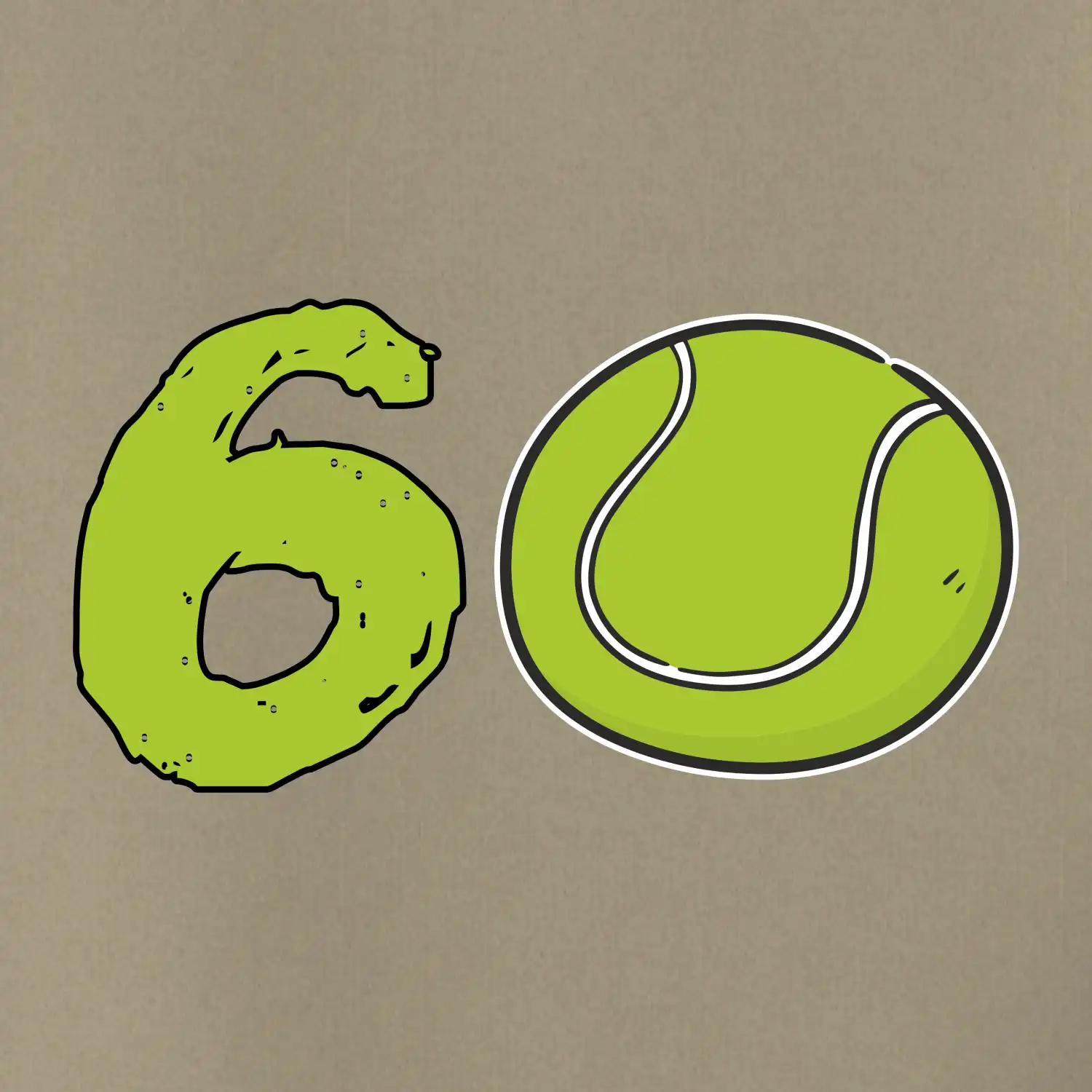 Tenis kulaté narozeniny 60