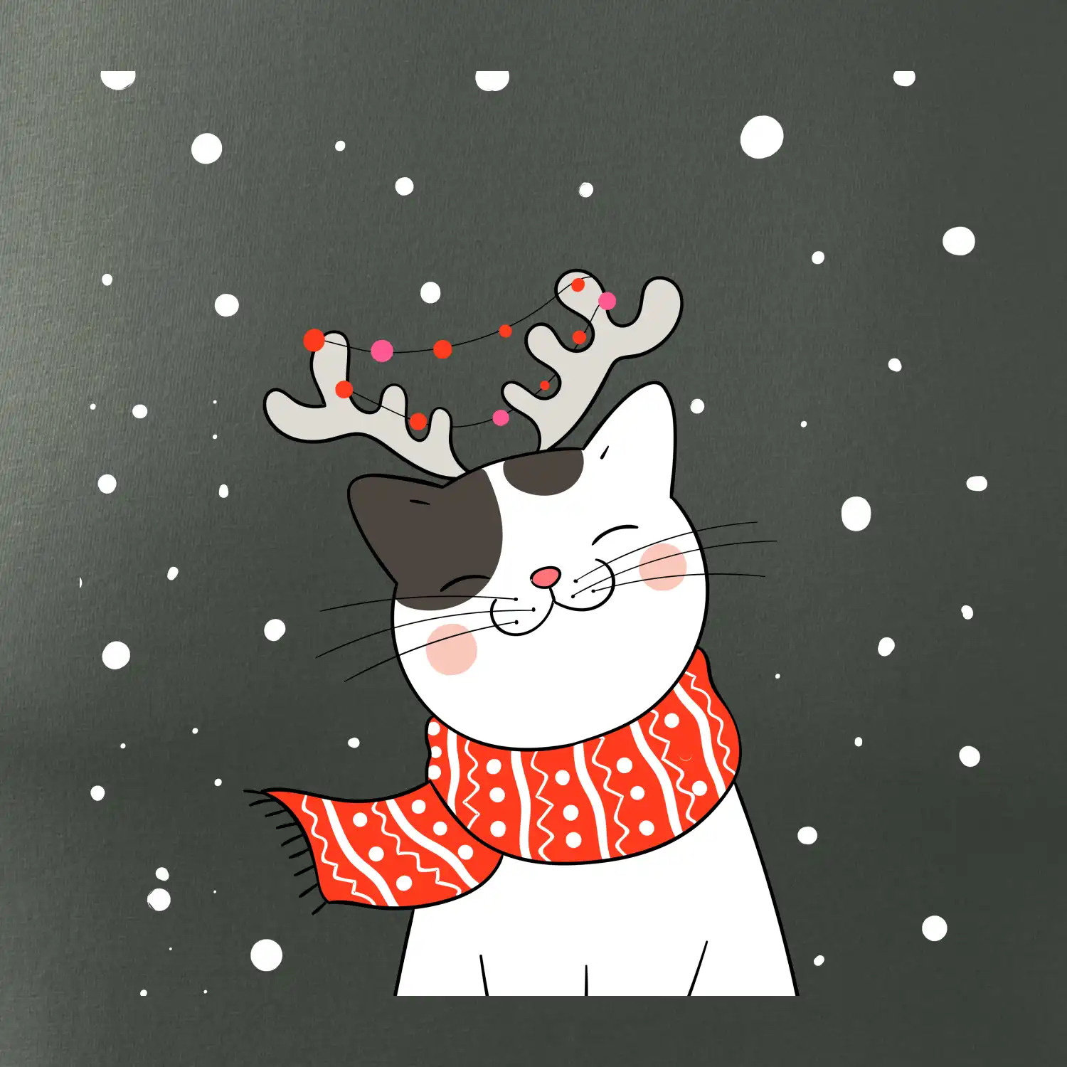 Kočka se sobími rohy