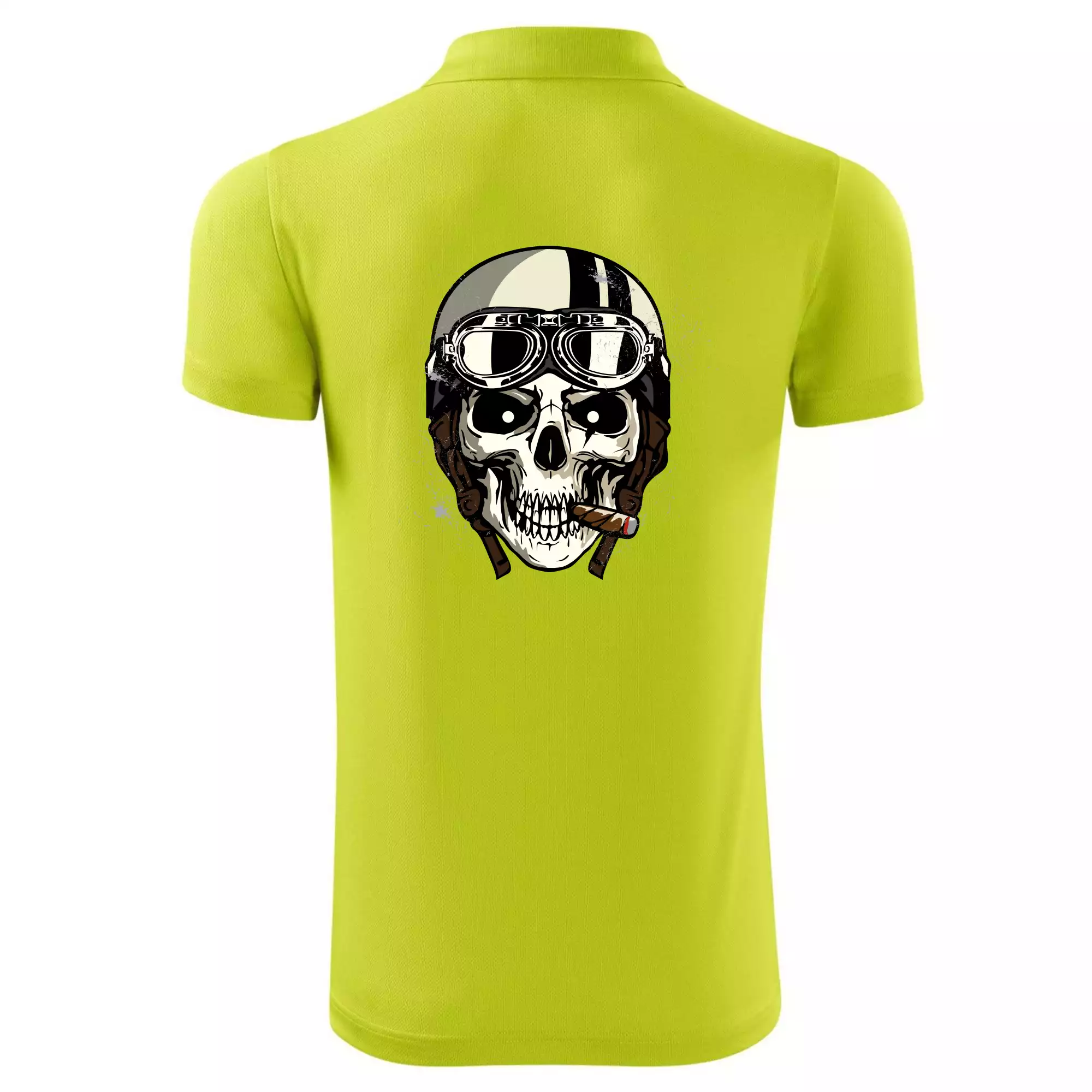 Motorkářská helma a doutník