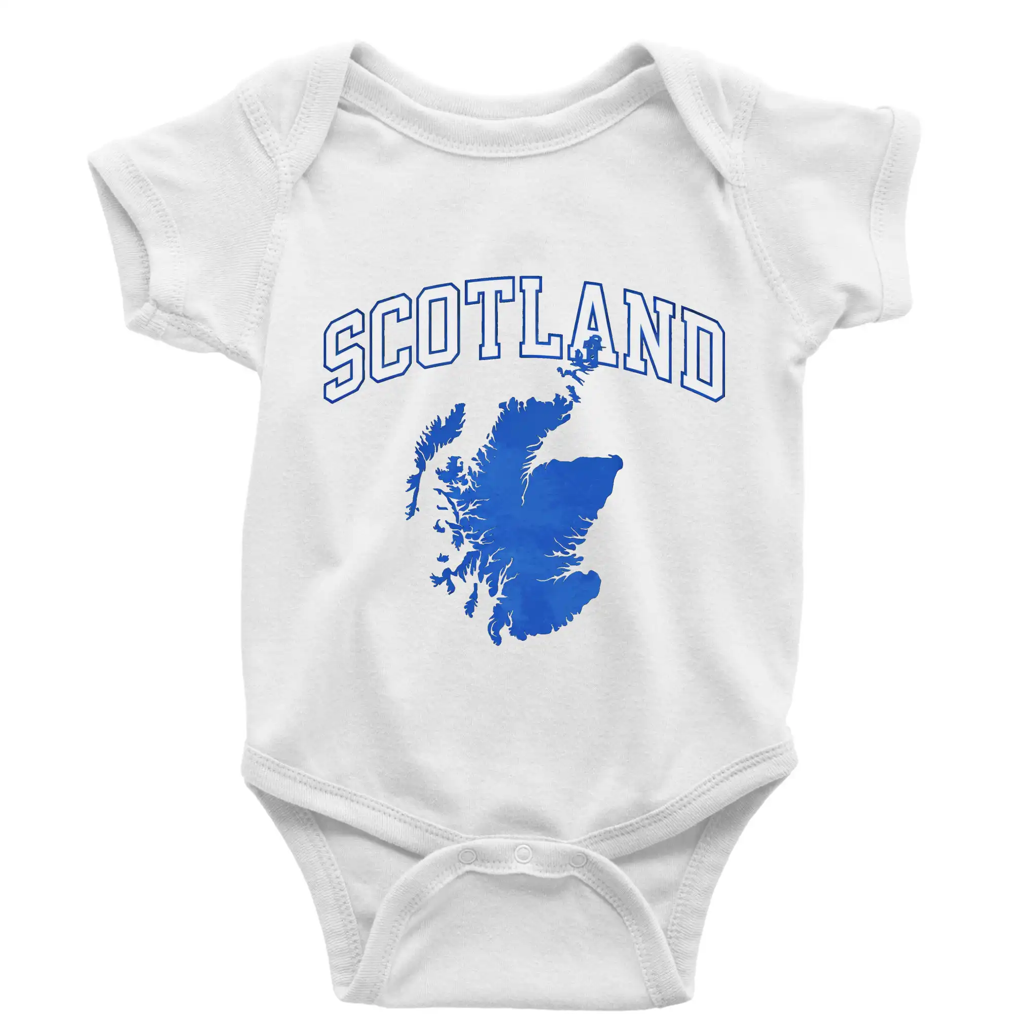 Ostatné mestá / miesta - Scotland nápis s mapou - Body dojčenské s krátkym rukávom