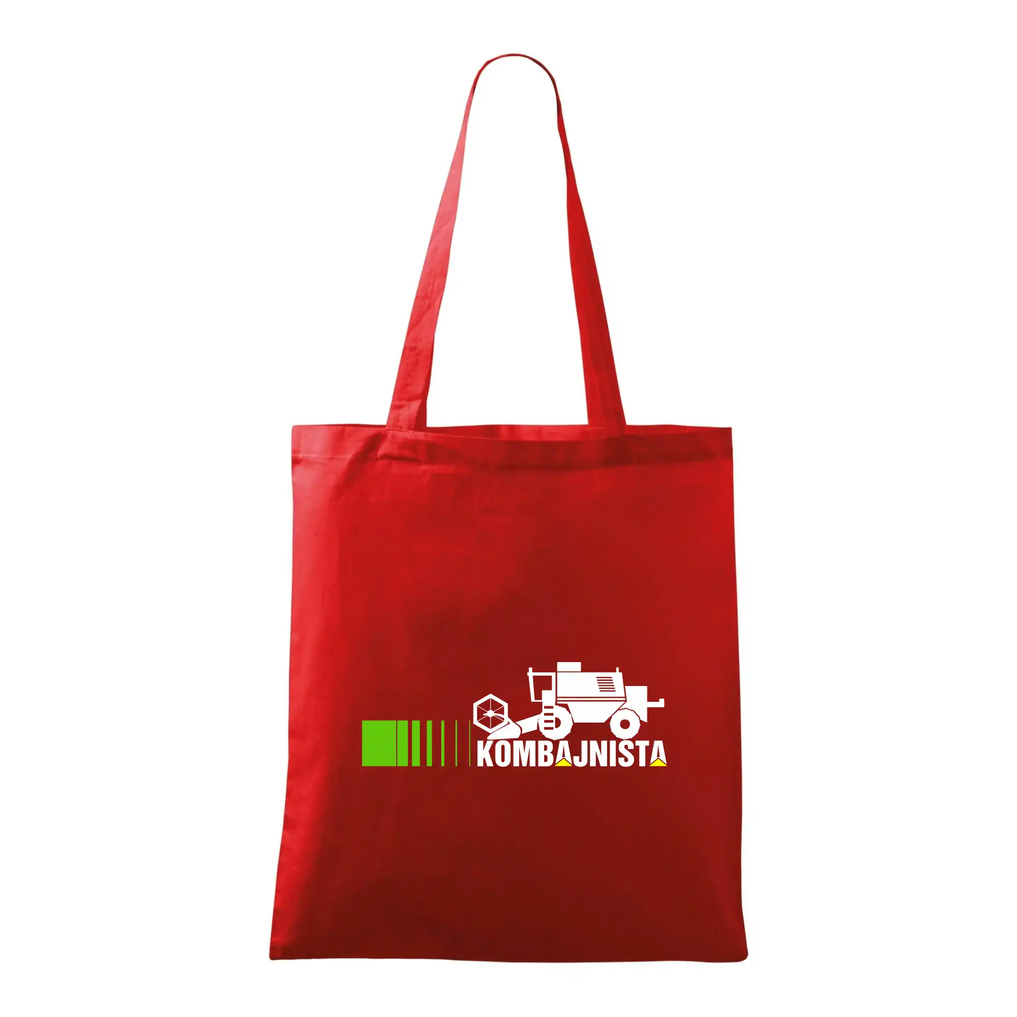 Kombajnista zelená a žlutá