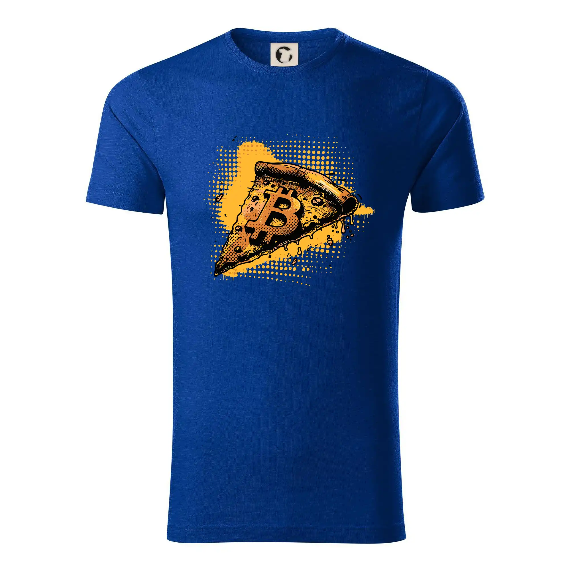 Bitcoin oranžová pizza