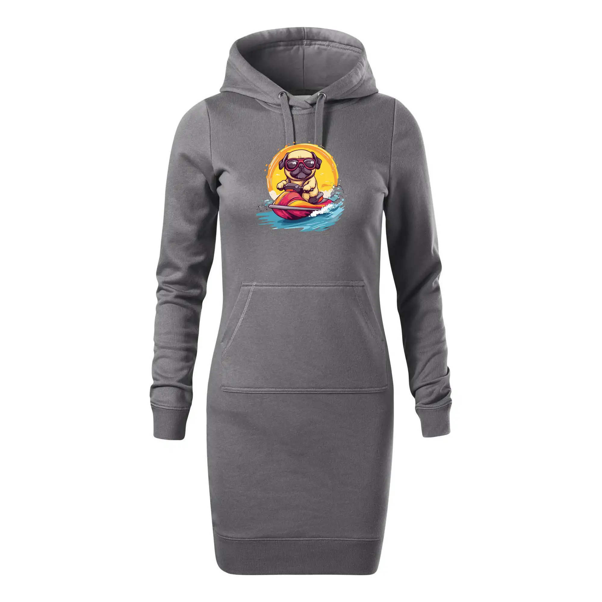 Mops na vodním skútru