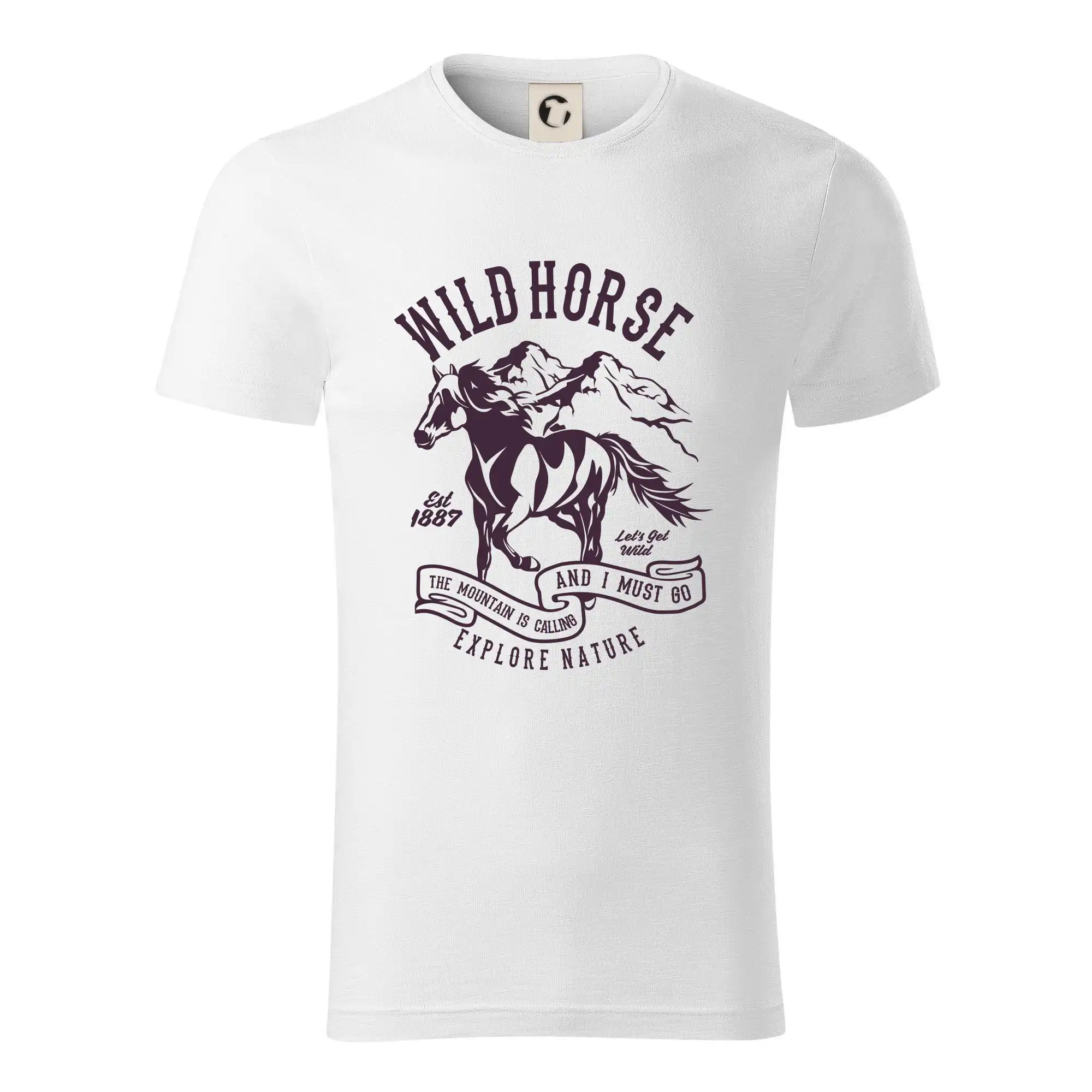 Tričká s koňmi - Wild Horse - Tričko z organickej bavlny