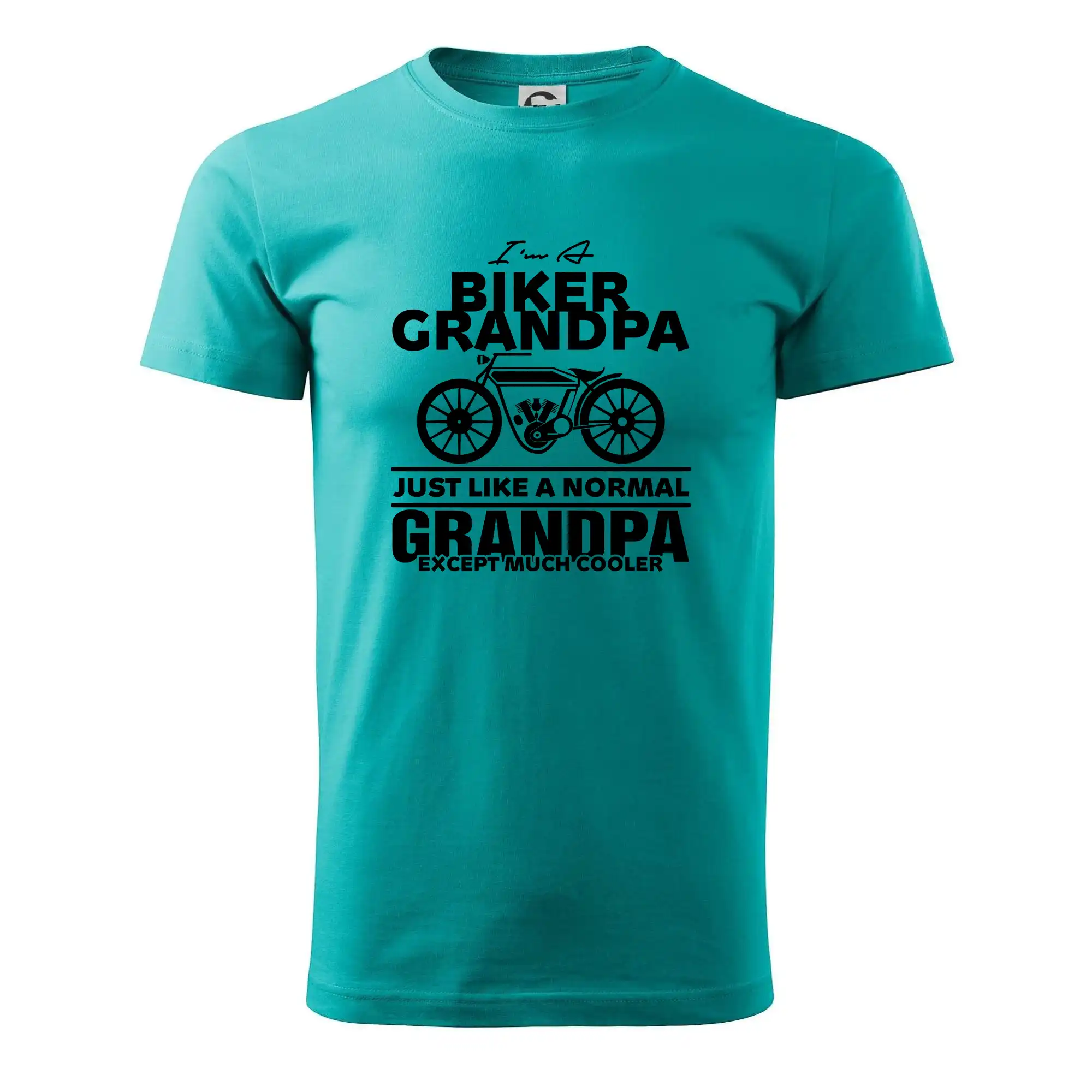 Tričká a mikiny s potlačou motoriek – pre pravých motorkárov - Biker Grandpa - Pánske tričko nižšej gramáže