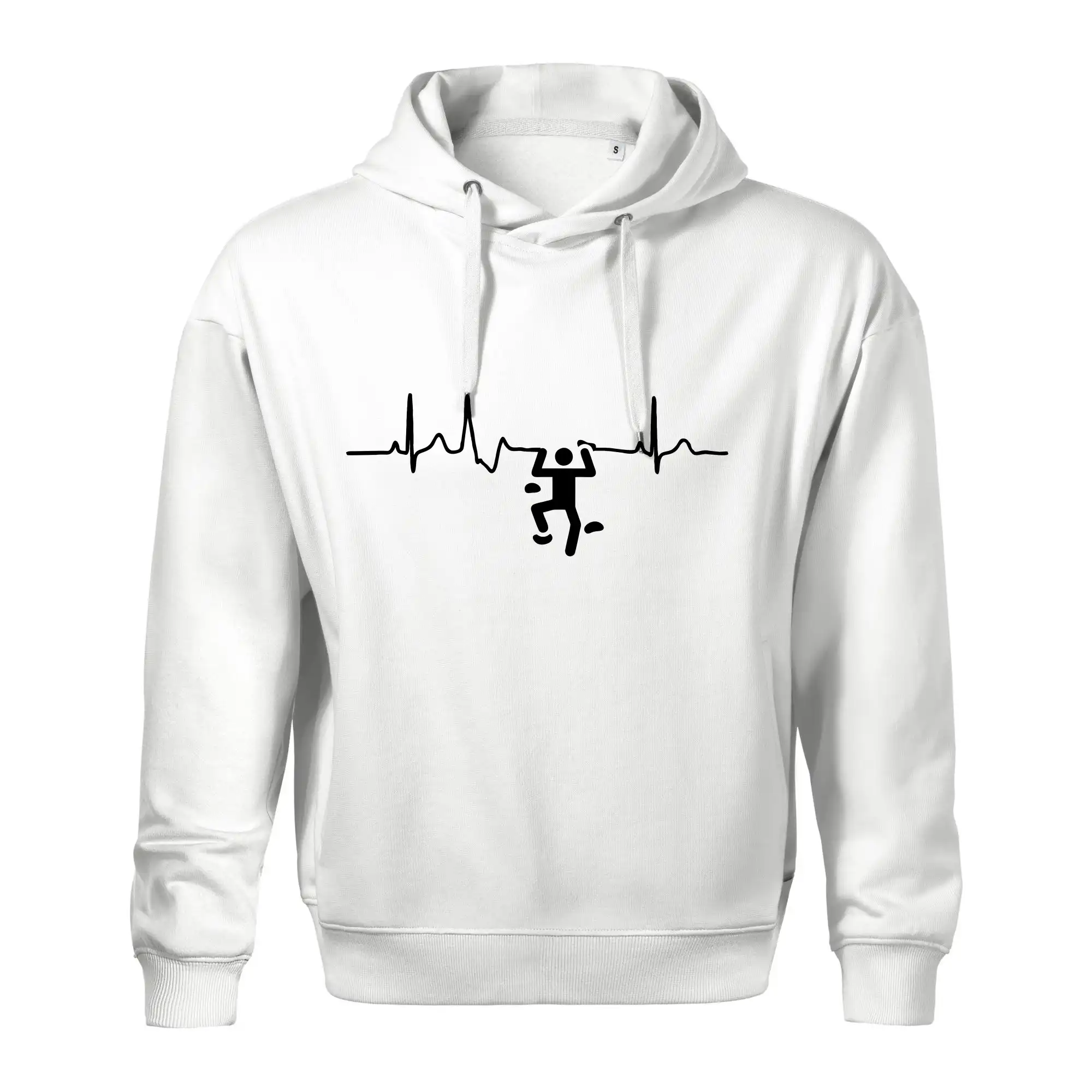 Trička pro horolezcov - EKG lezecká stěna - Oversized mikina pánska Moon - kratšia + širšia