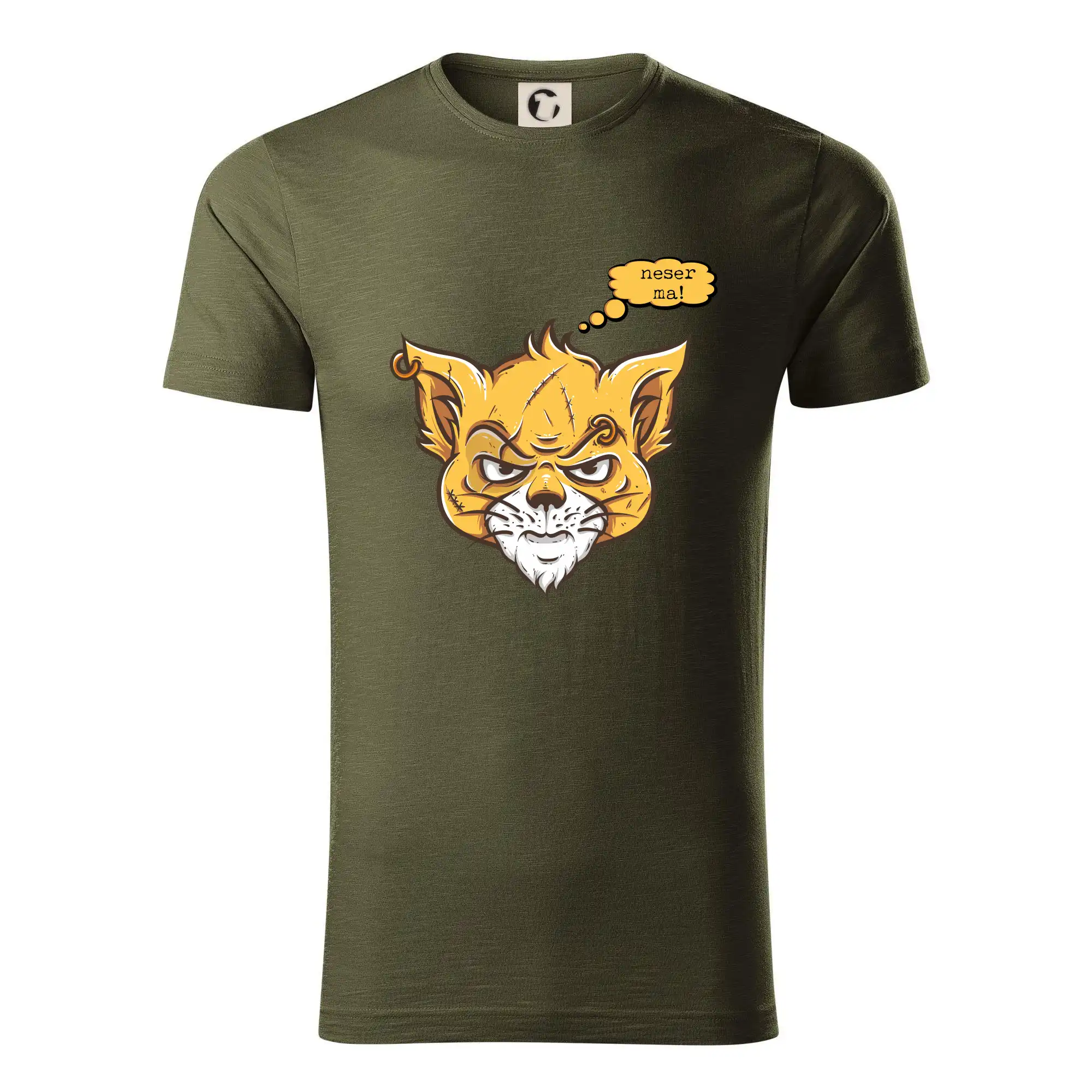 Vtipná tričká s mačkou - Mačka "neser ma!" - Tričko z organickej bavlny