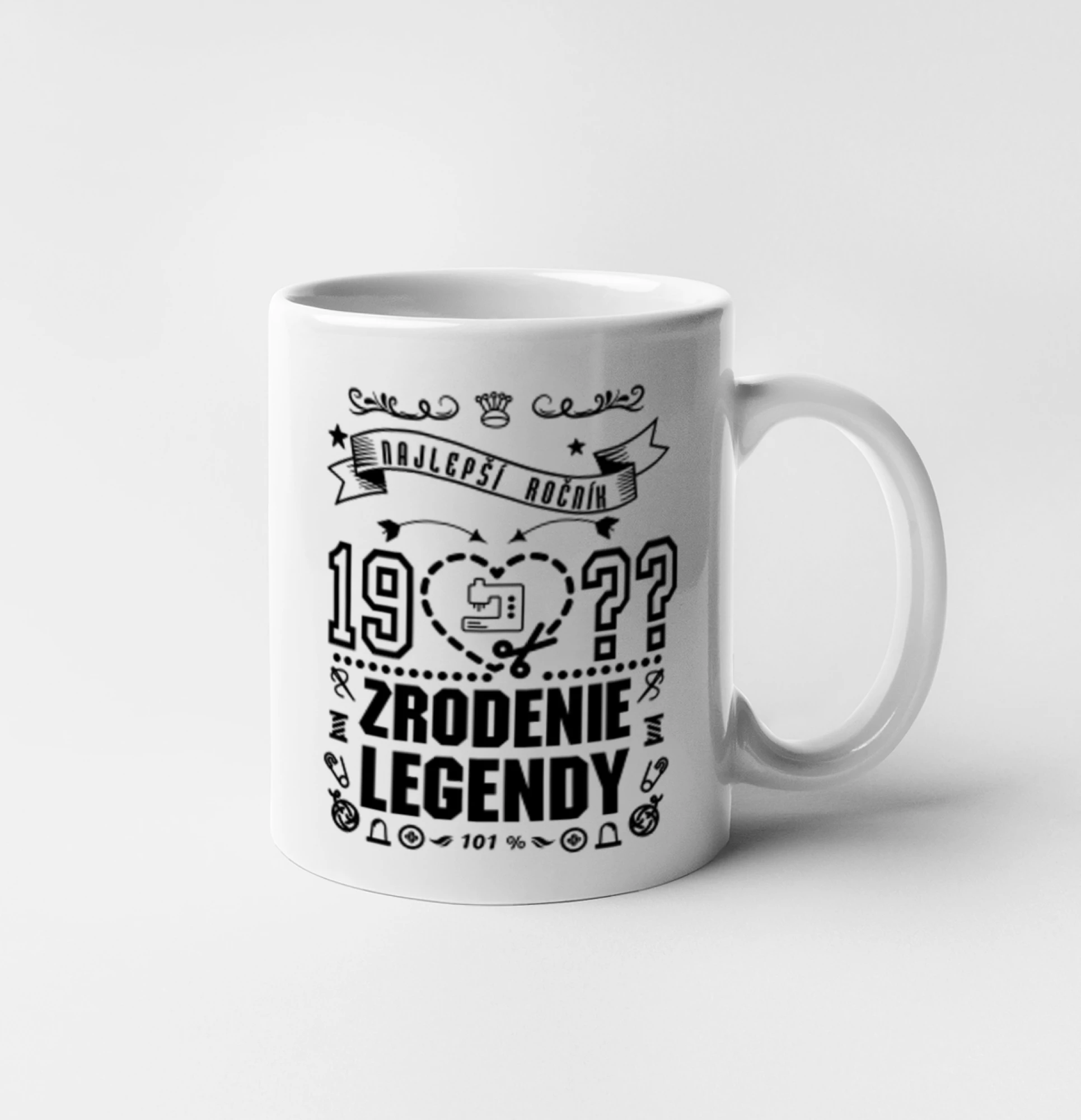 Trička Zrodenie legendy - Zrodenie legendy pre krajčírku - Hrnček 