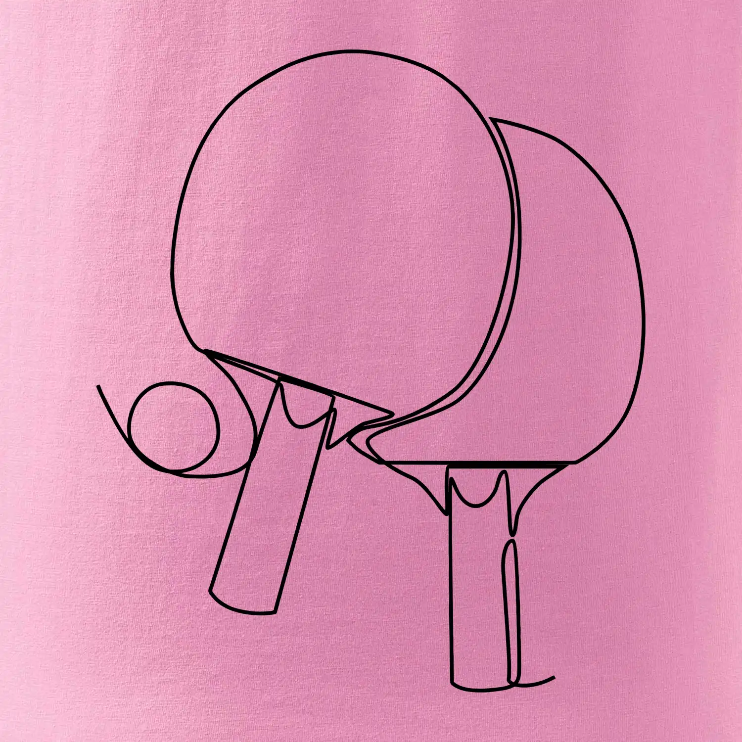 Pálky na stolní tenis jedním tahem