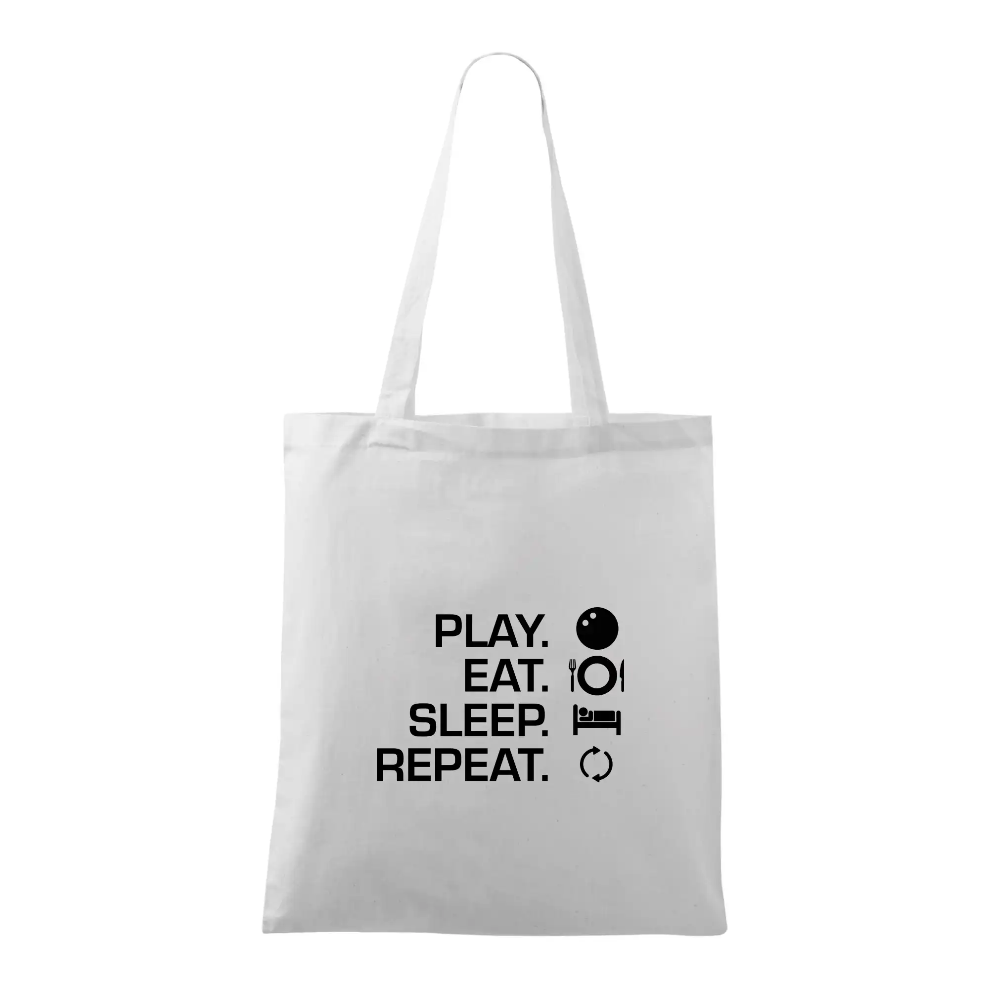 Tričká s motívom Squash - Play eat sleep squash - Taška bavlnená