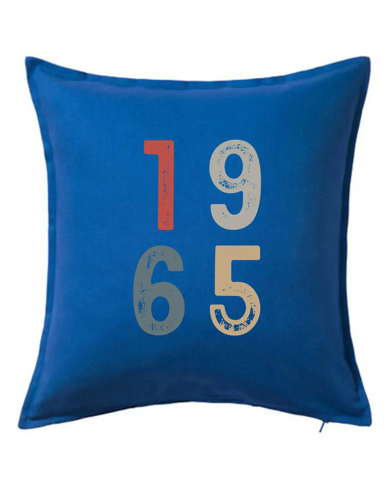 Tričká k narodeninám - Vintage číslica 1965 - Vankúš 50x50