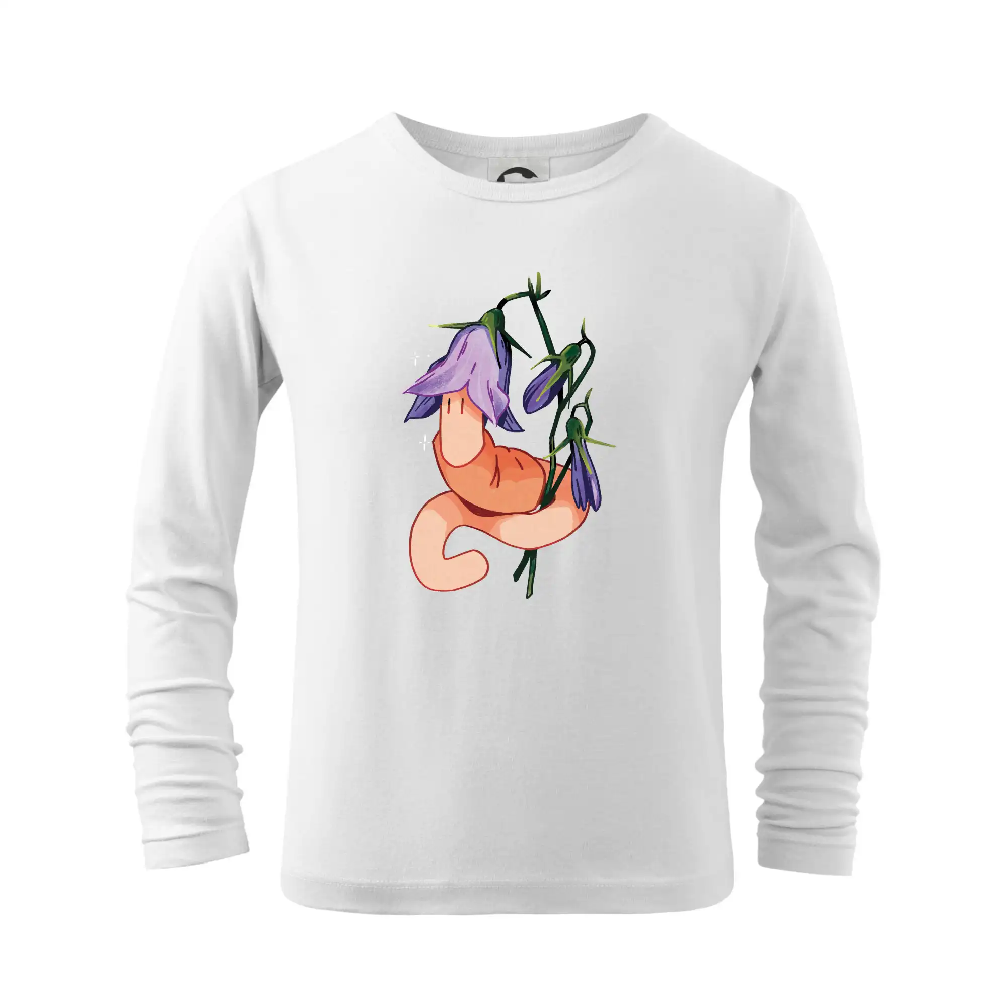 Grafické tričká - Dážďovka a zvonček (Alexis Citrine) - Tričko detské Long Sleeve