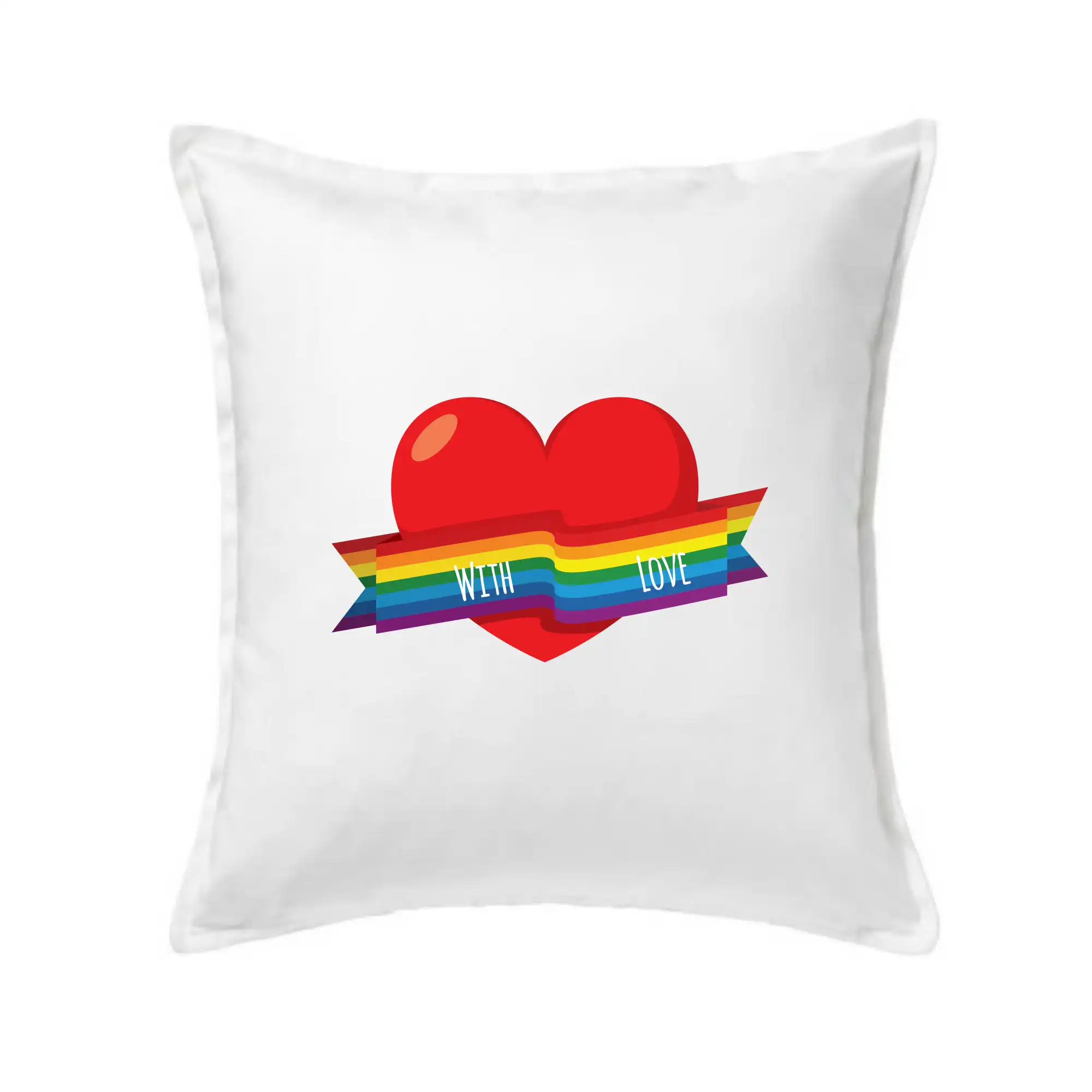 Tričká pre LGBT a Queer komunitu - LGBT with love - Vankúš 50x50