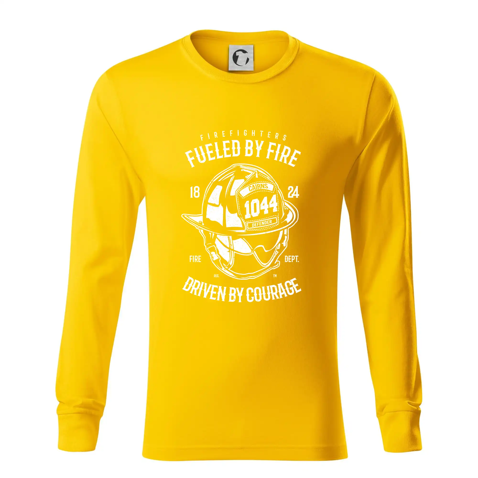 Originálne tričká pre hasičov - Fueled By Fire - Tričko s dlhým rukávom LS R05