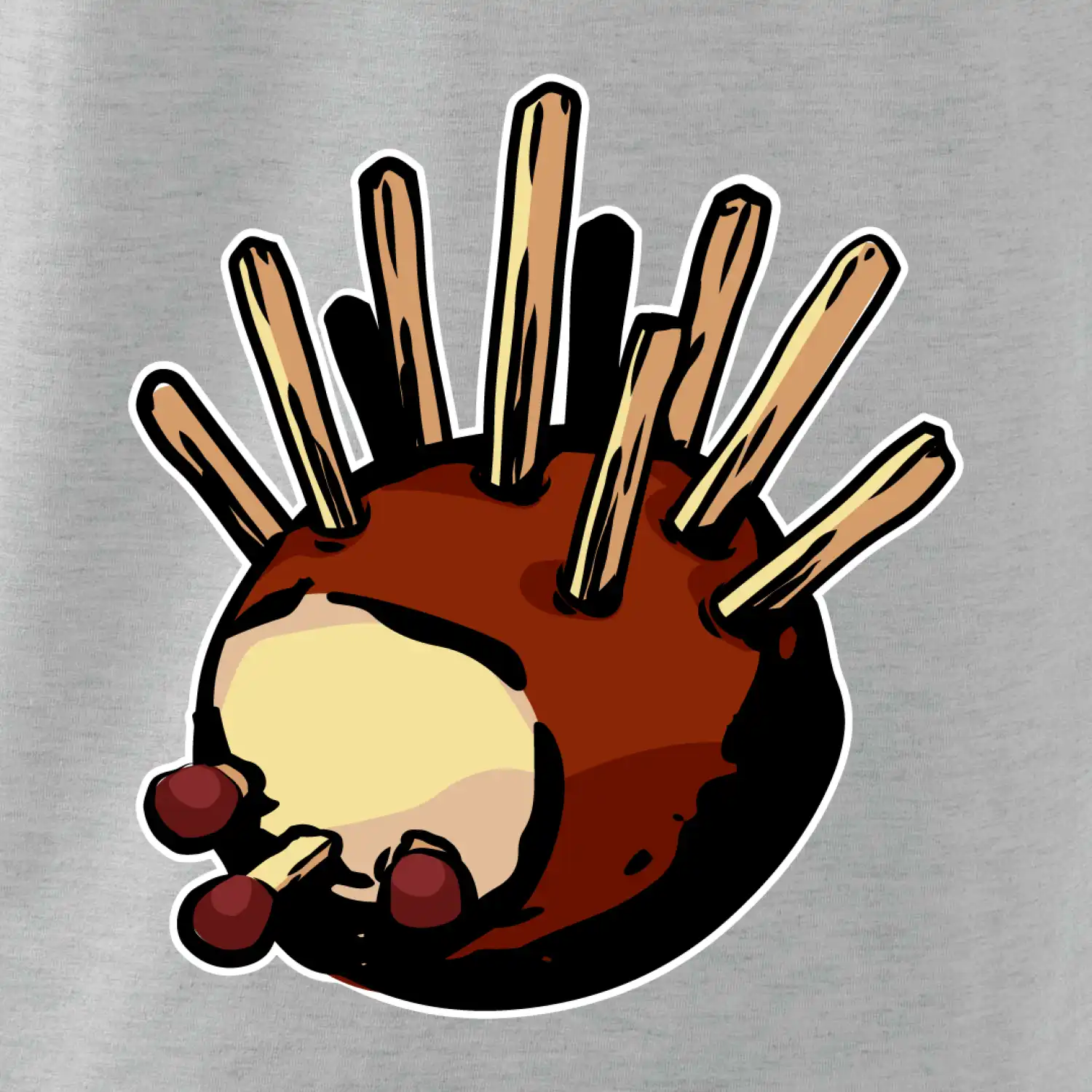 Kaštanový ježeček - prso