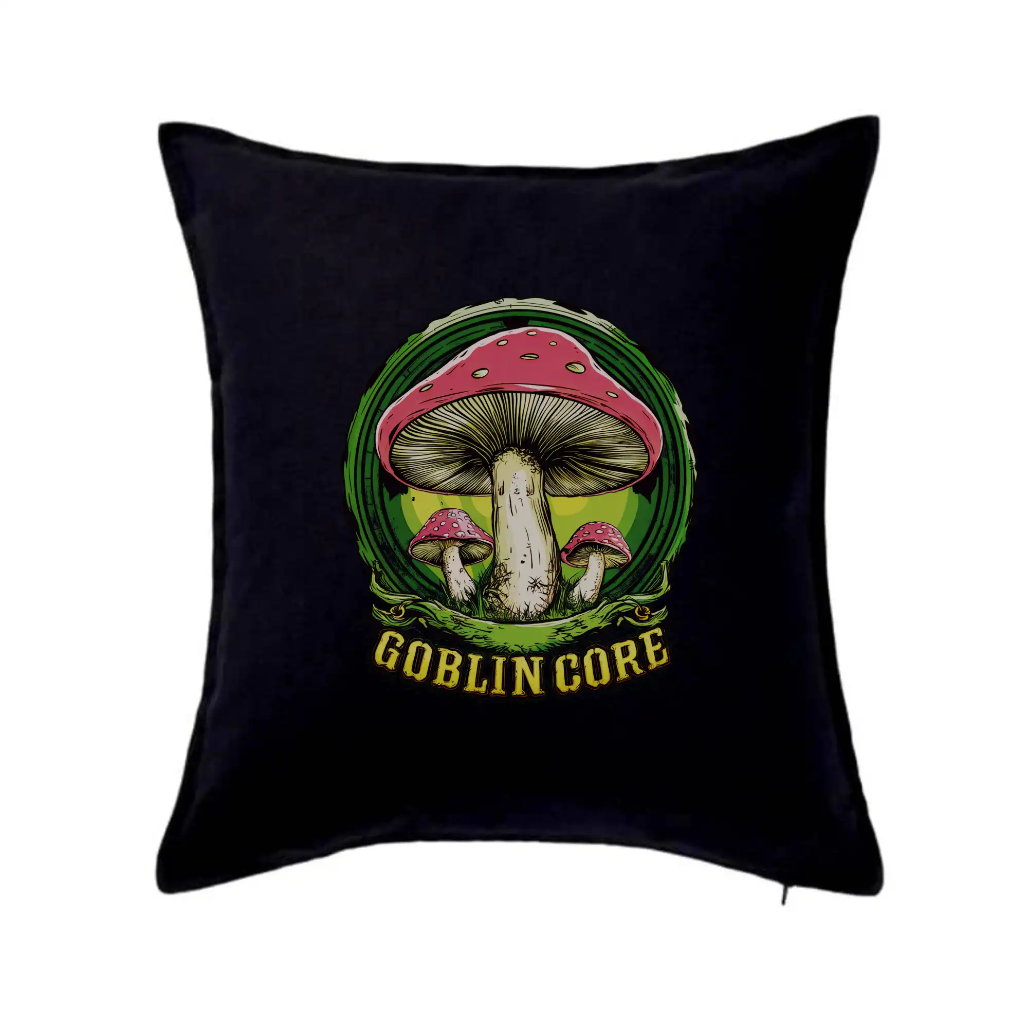 Tričká s motívmi ktoré frčia na internete - Goblincore  red capped mushrooms - Vankúš 50x50