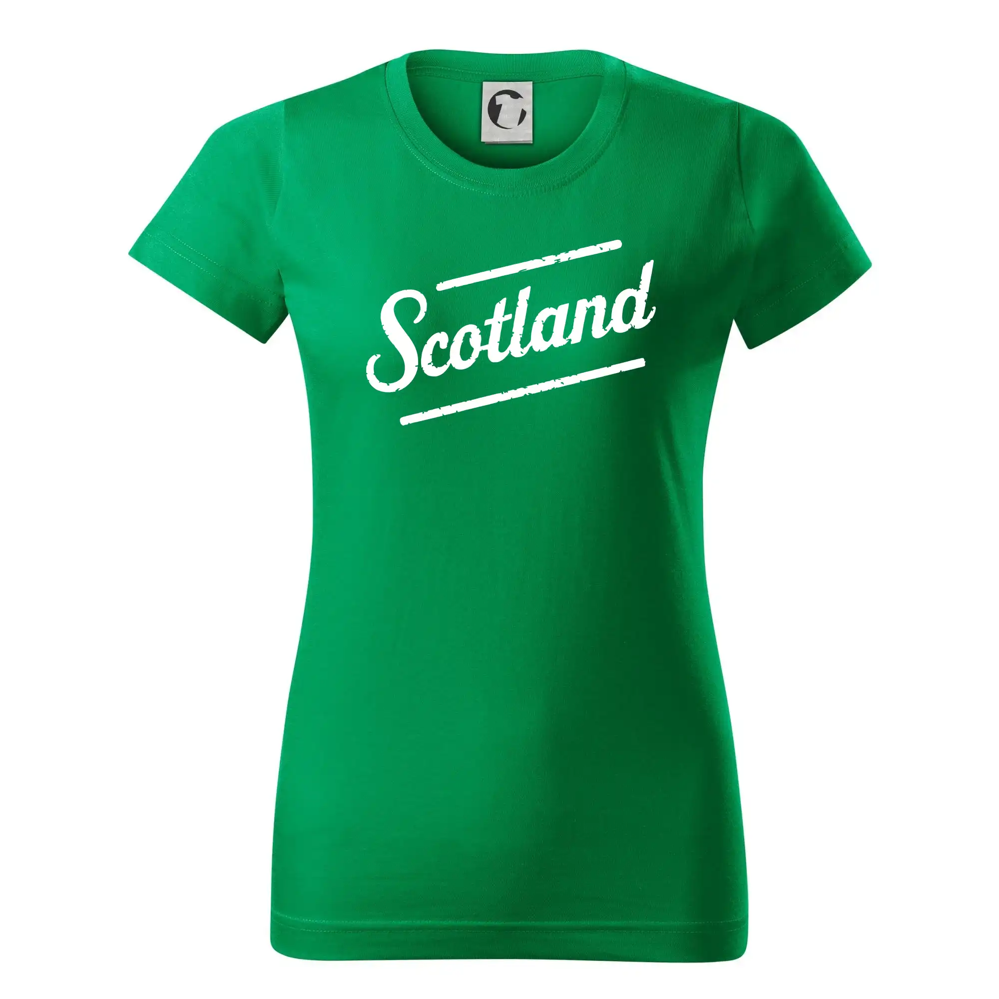 Ostatné mestá / miesta - Scotland Vintage nápis - Dámske tričko basic - ľahko voľnejšie a dlhšie