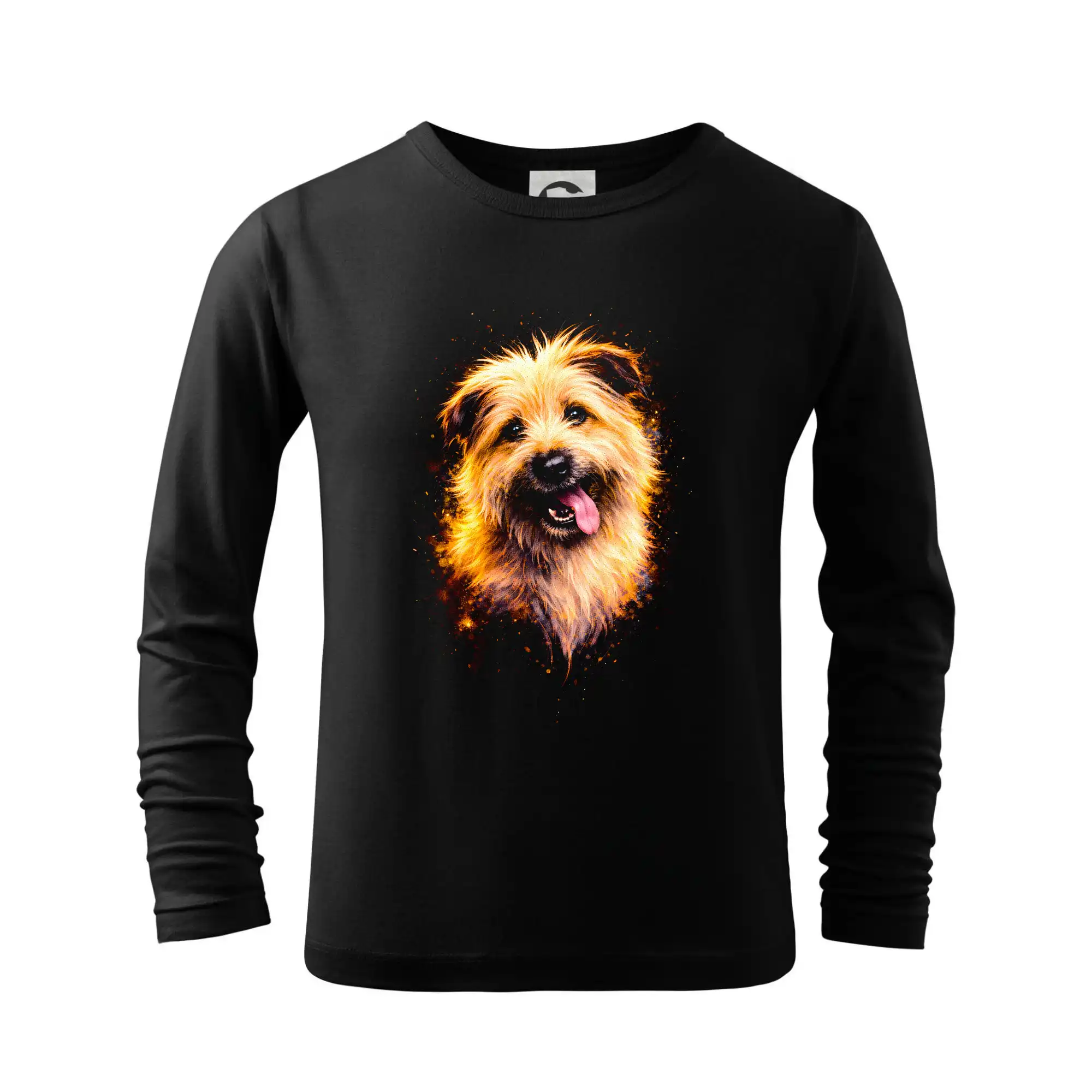 Ostatné psie plemená - Obrázok poltón Briard - Tričko detské Long Sleeve