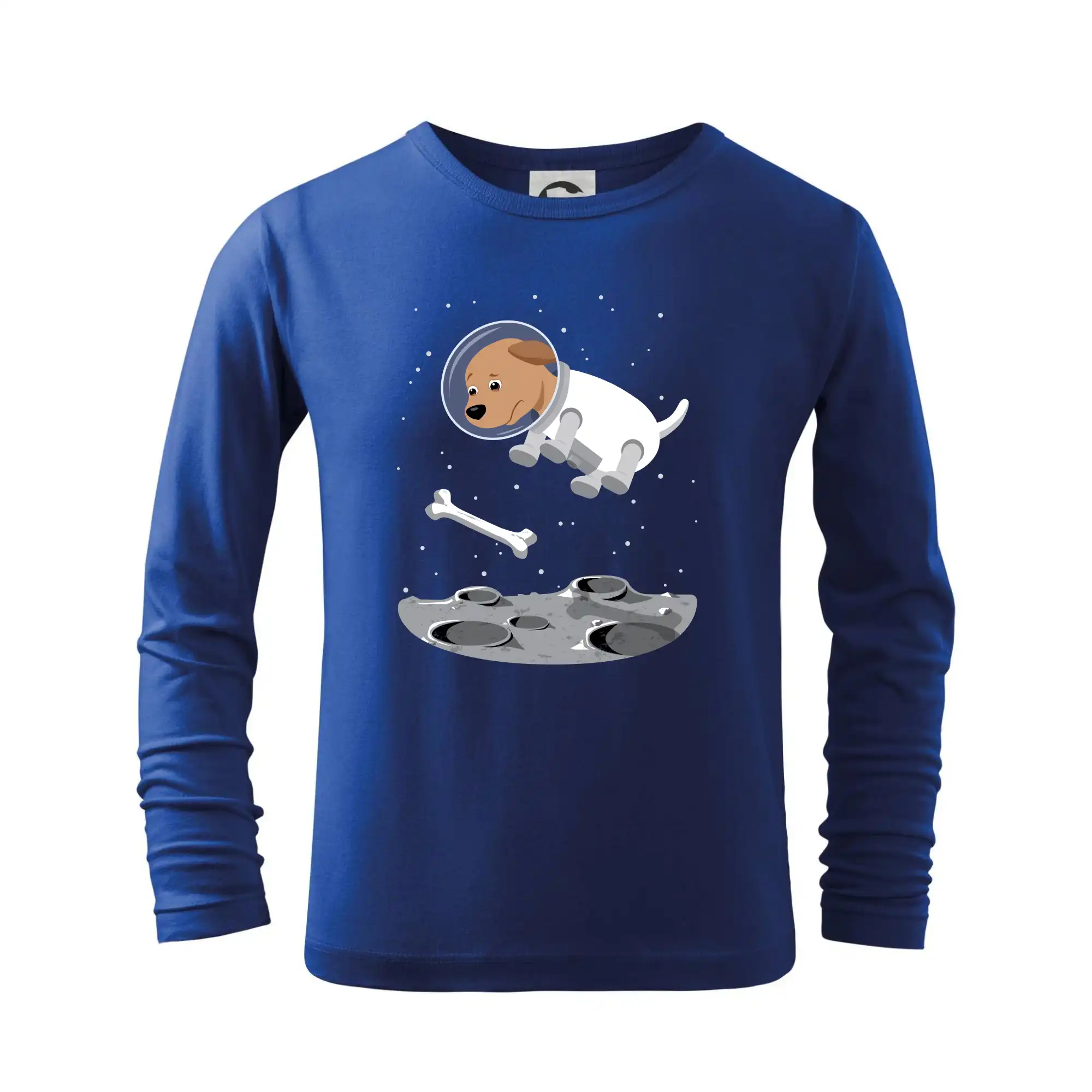 Ostatné psie plemená - Pes vo vesmíre  (Hana-creative) - Tričko detské Long Sleeve